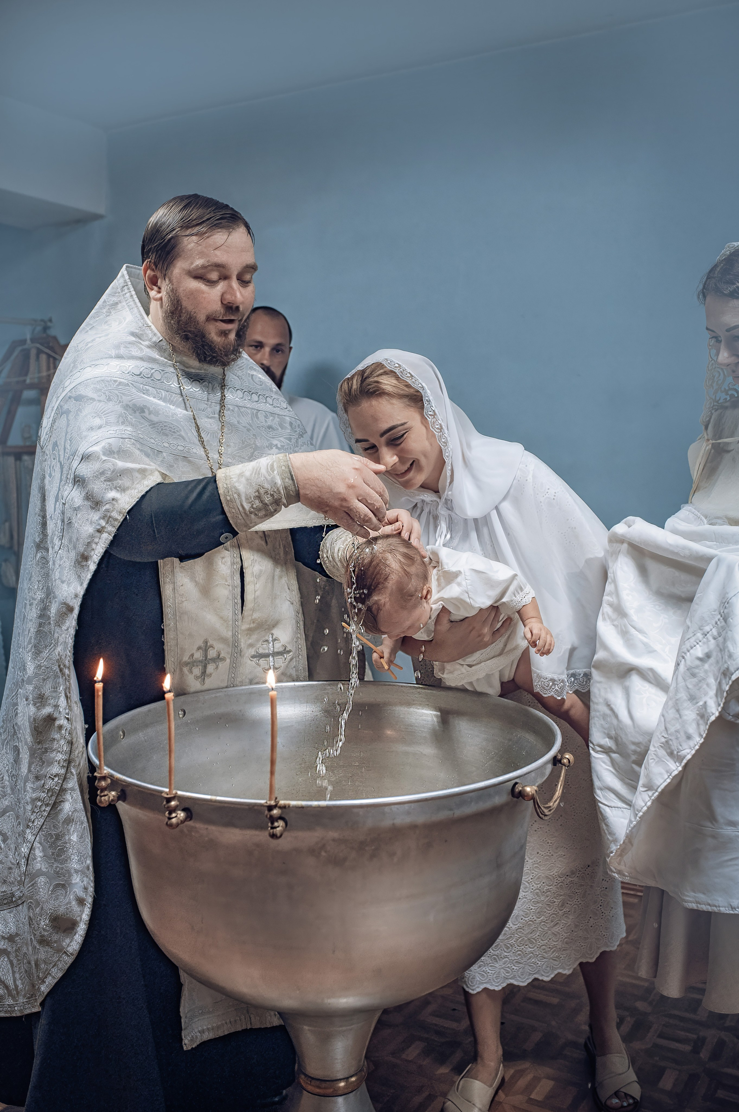 Съемка таинства крещения в храме Николая Чудотворца Красноярск. Фотографы крещения/венчания  Красноярск Татьяна и Вячеслав Переваловы