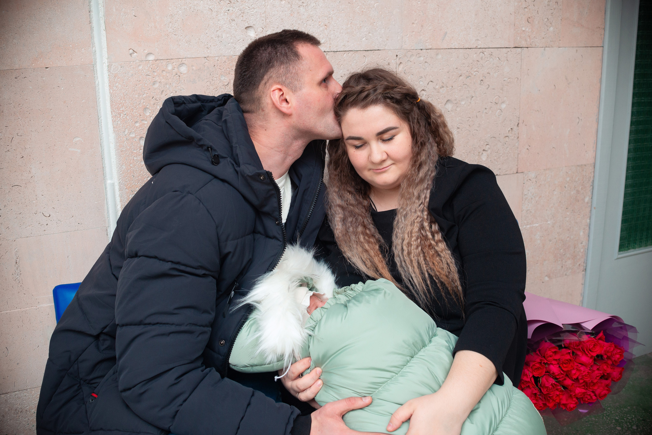 Выписка Алины 1 РД. Семейный фотограф на выписку из роддома и крещение Минск Настя Гришук