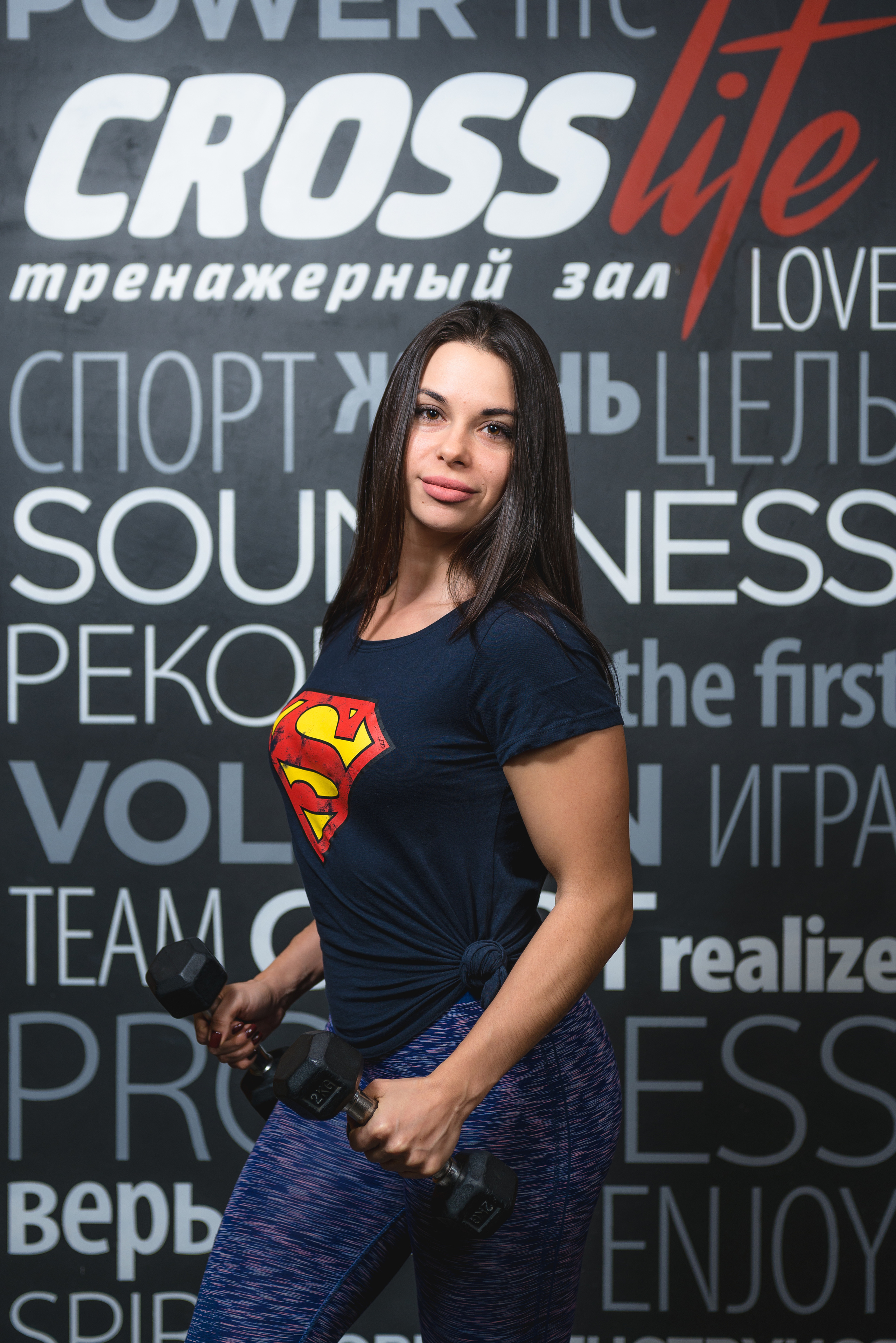 Фотосессия тренера спортзала