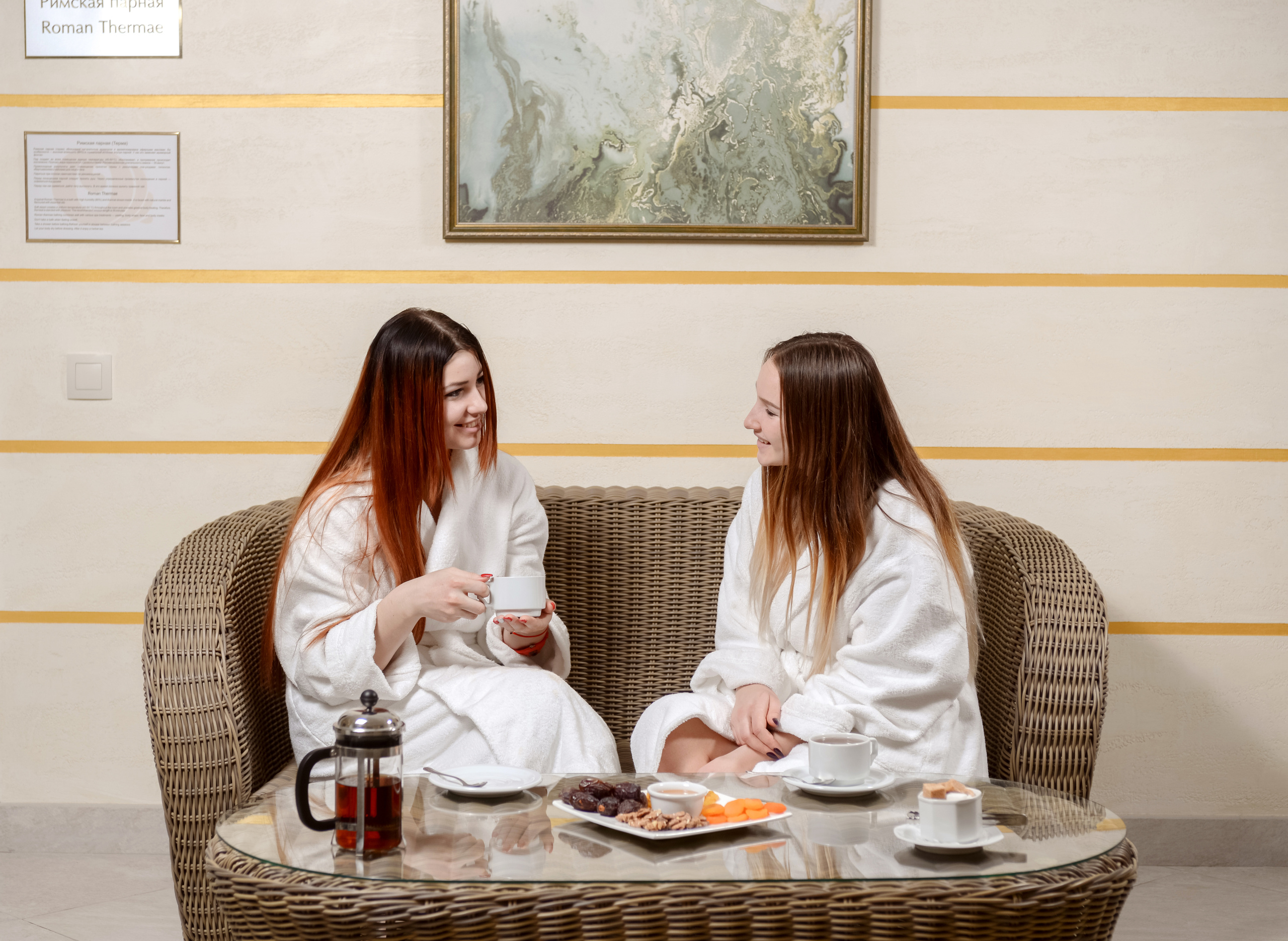 Фотосъемка девушек в спа центре