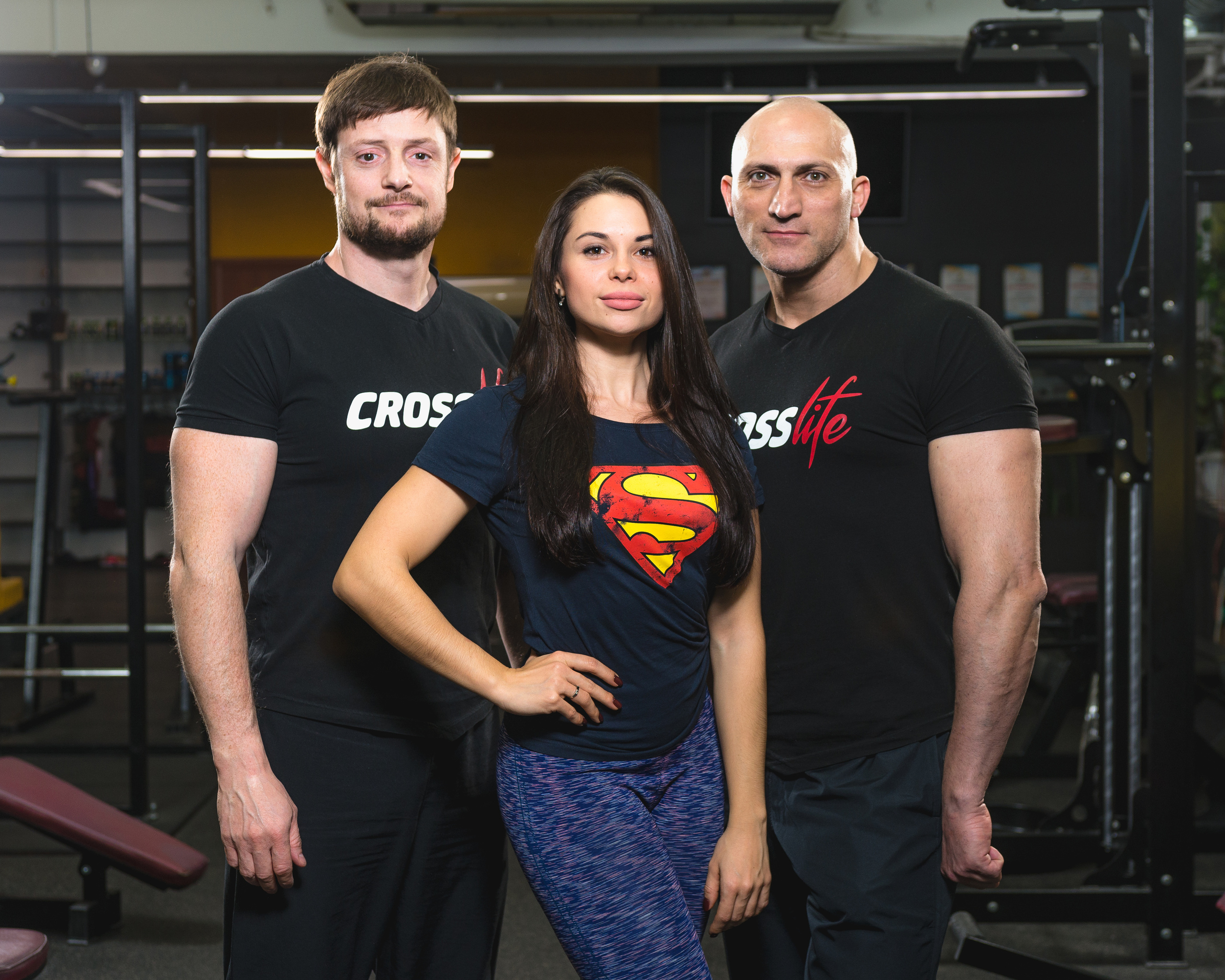 Фотосессия тренеров в спортзале