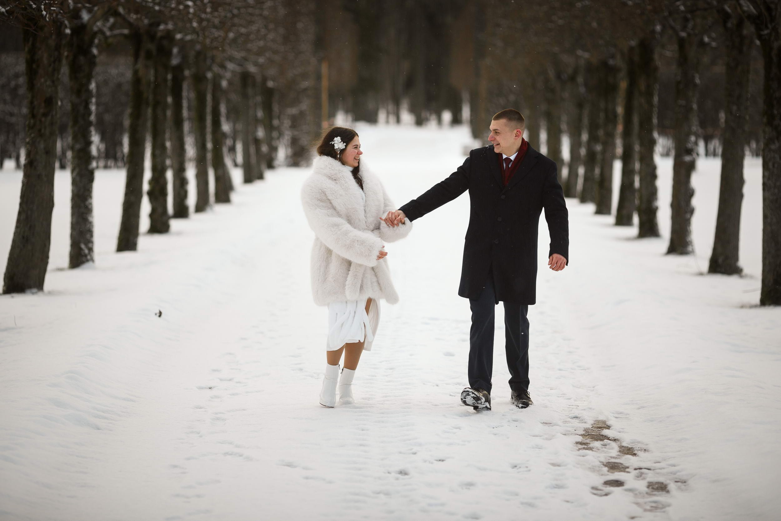 Зимняя свадьба в Пушкине. Свадебный фотограф Игорь Брундасов 8PHOTO на свадьбу венчание загс СПб