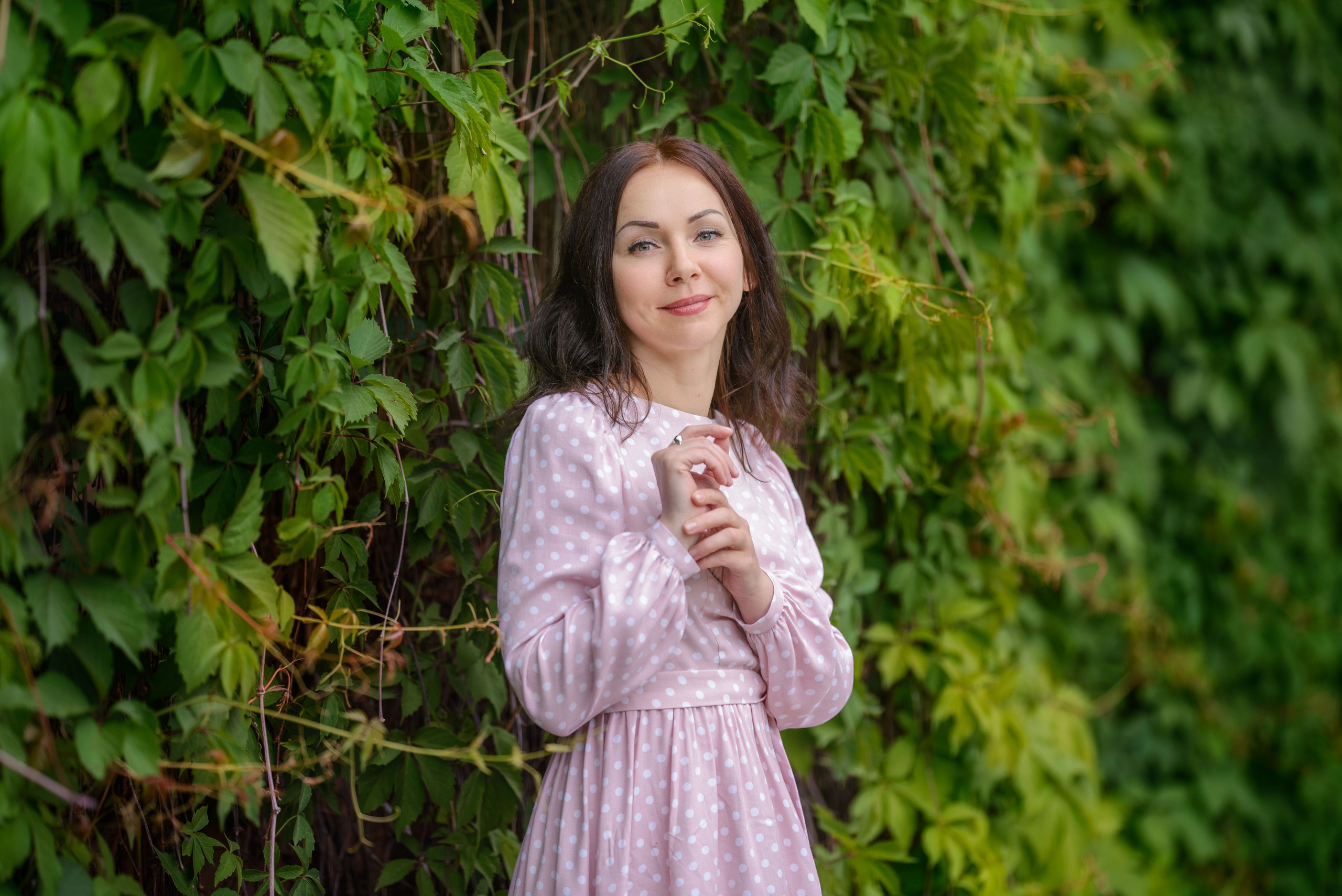 Семья Анастасии в Ботаническом саду