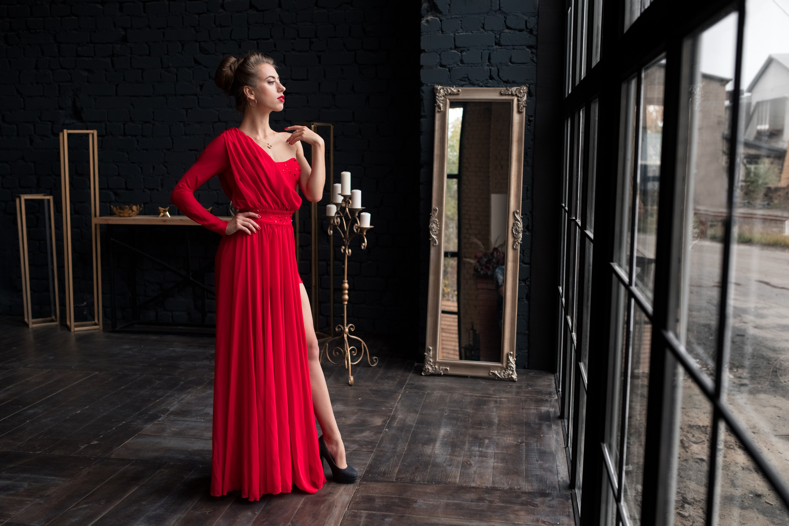 Фотосет с Викторией в интерьерной фотостудии 12.24 в Воронеже для «себя»