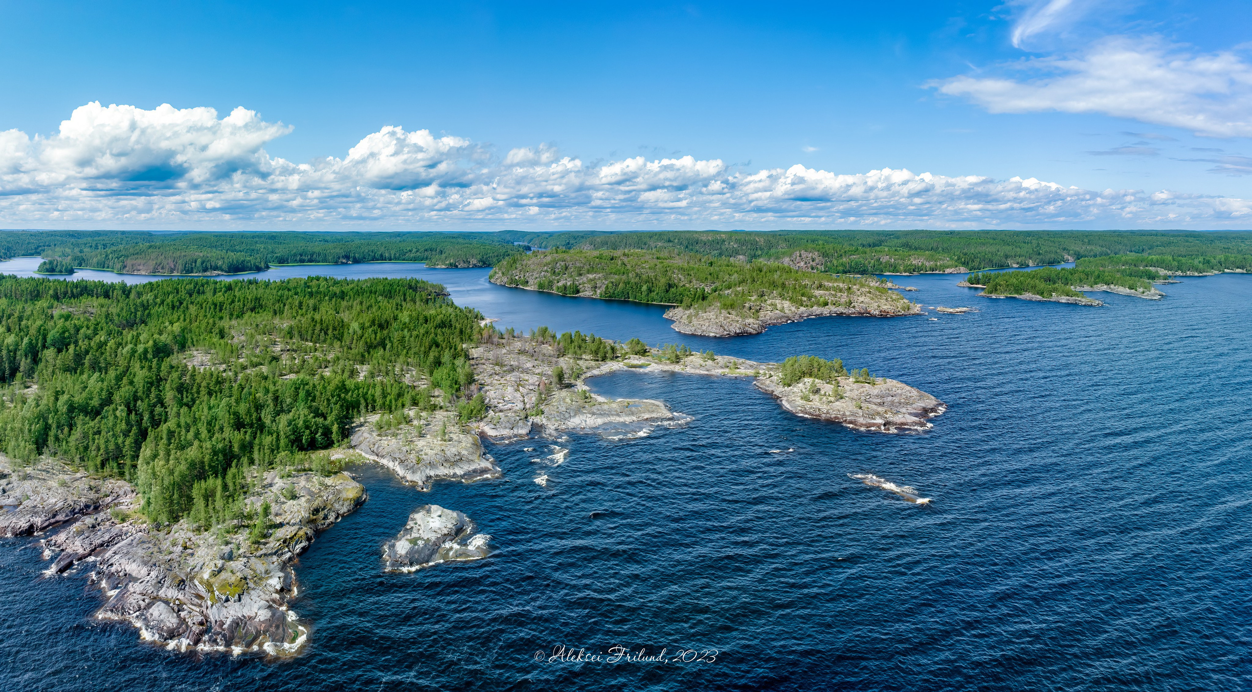 Ладожское озеро. Аэросъемка. Фото и Видео в Карелии. Алексей Фрилунд