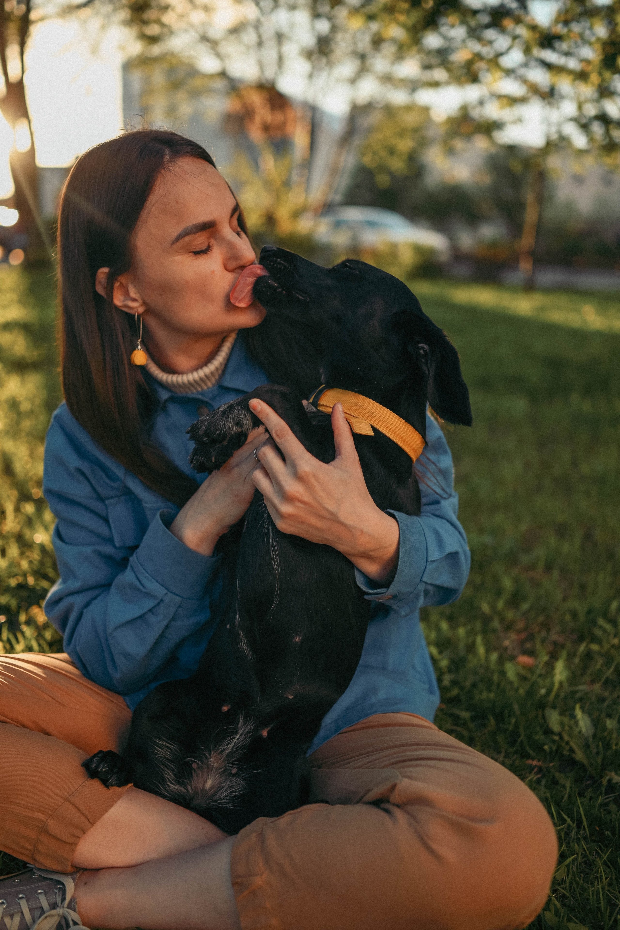 Прогулка с пушистым другом. Семейный фотограф в Москве Люберцах Ирина Вронская