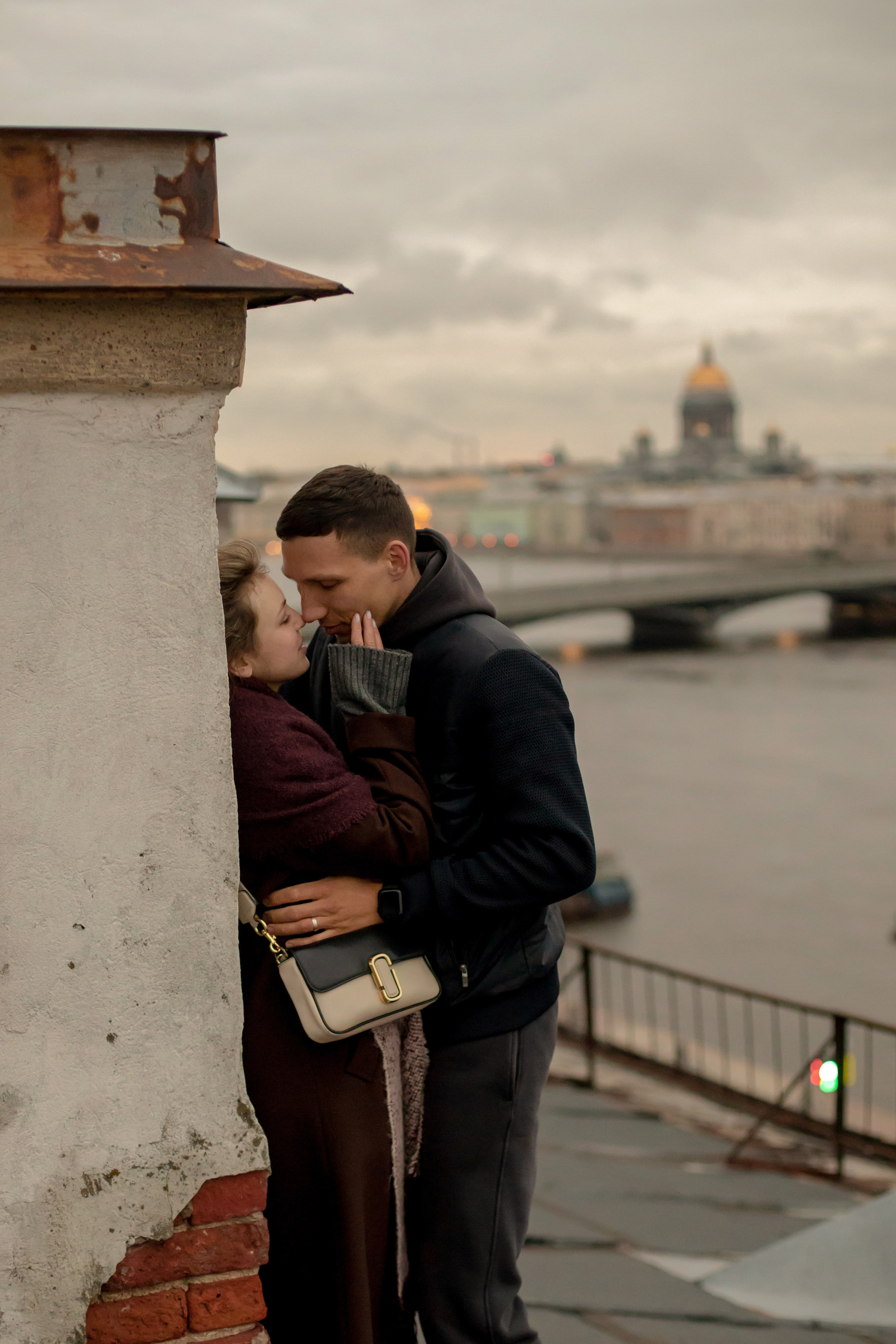 Лав стори на крыше. Свадебный и семейный фотограф в Москве Диана Левченко