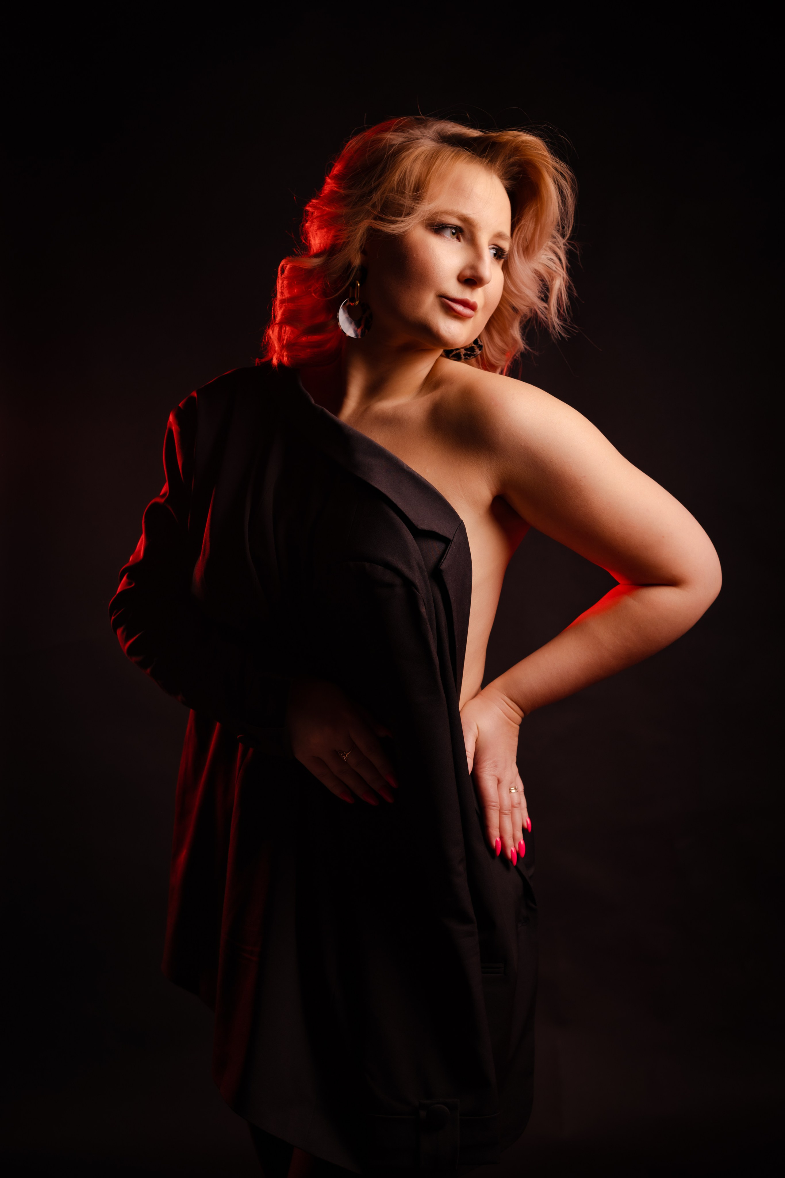 Анна Гламурная в черном. Свадебный фотограф в Москве