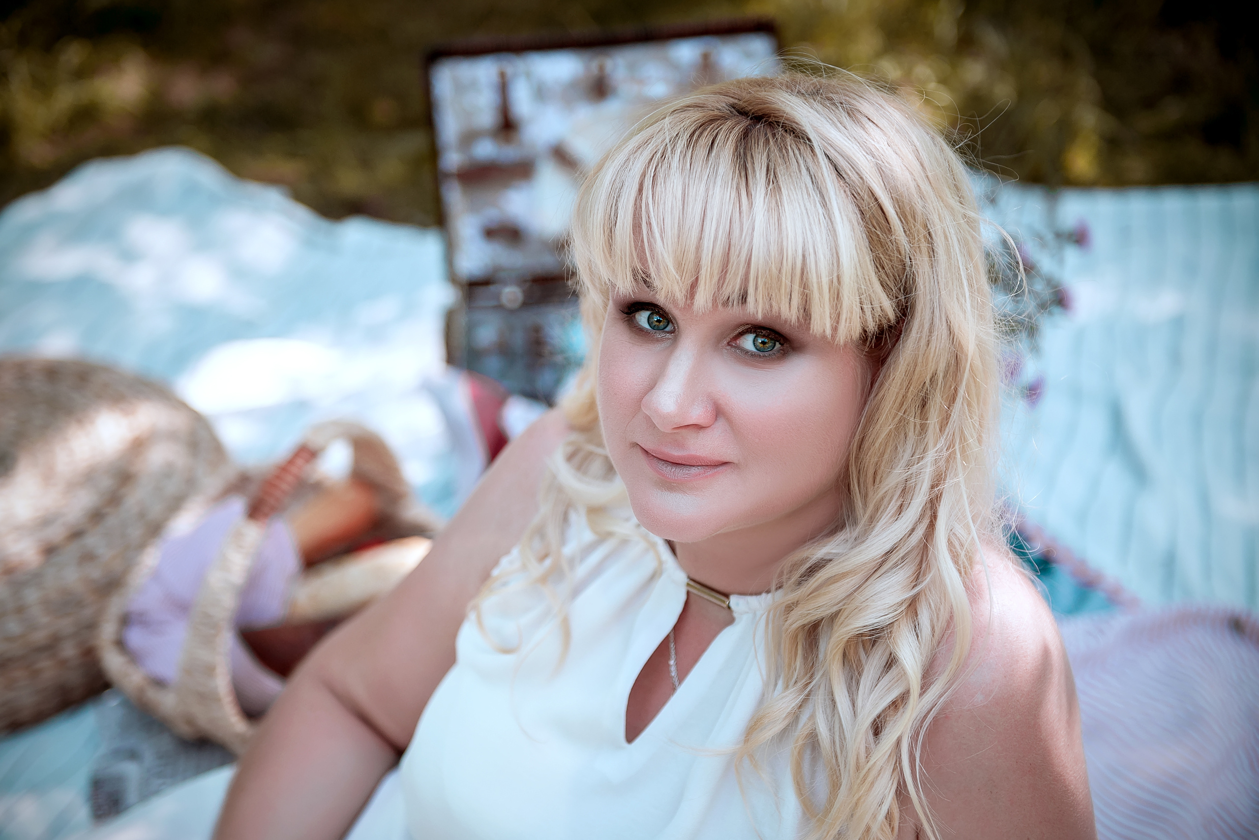 Фотосессия в ожидании малыша в Щелково в стиле "Пикник". Свадебный и семейный фотограф Виктория Носачёва. Щелково, Москва и МО