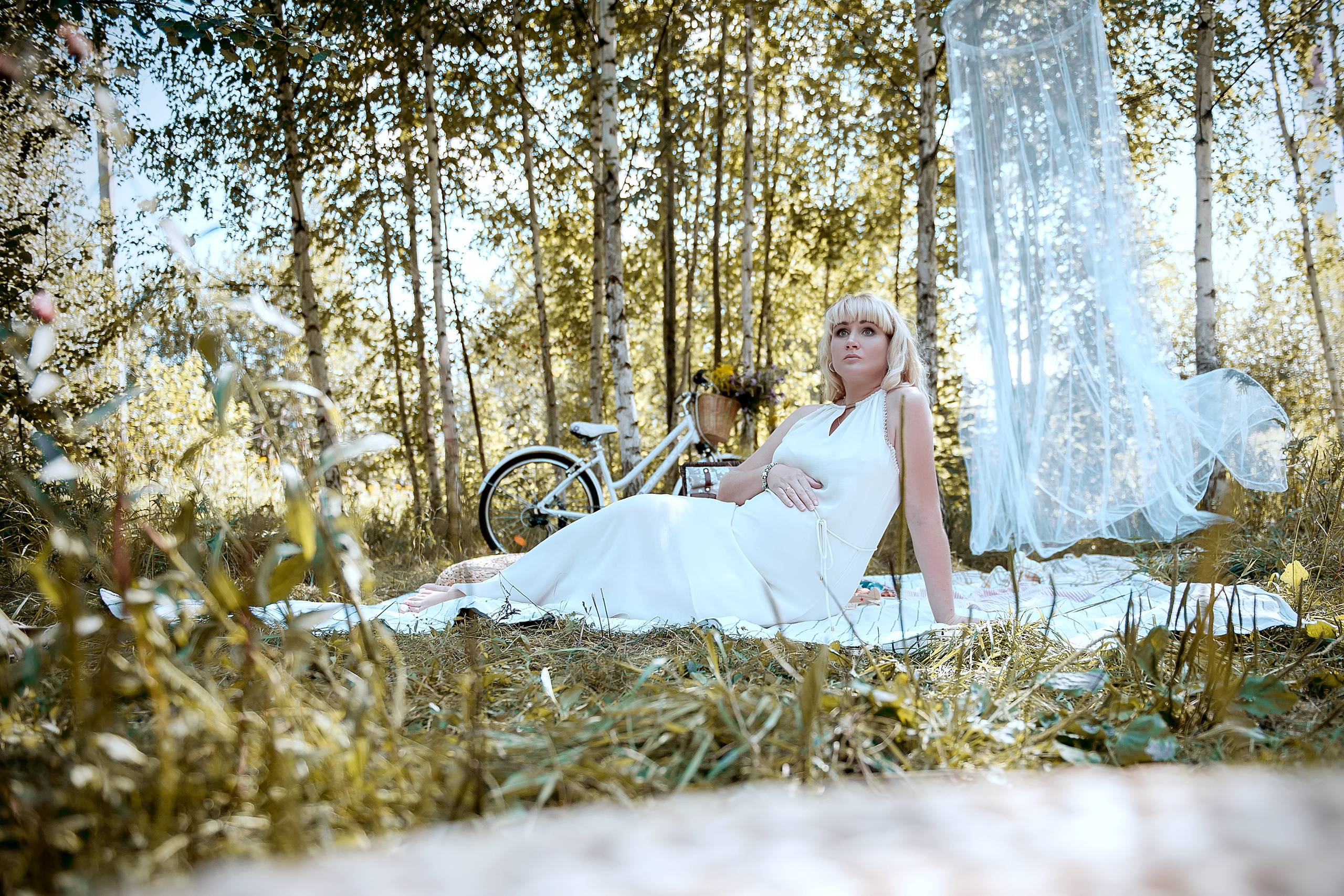 Фотосессия в ожидании малыша в Щелково в стиле "Пикник". Свадебный и семейный фотограф Виктория Носачёва. Щелково, Москва и МО