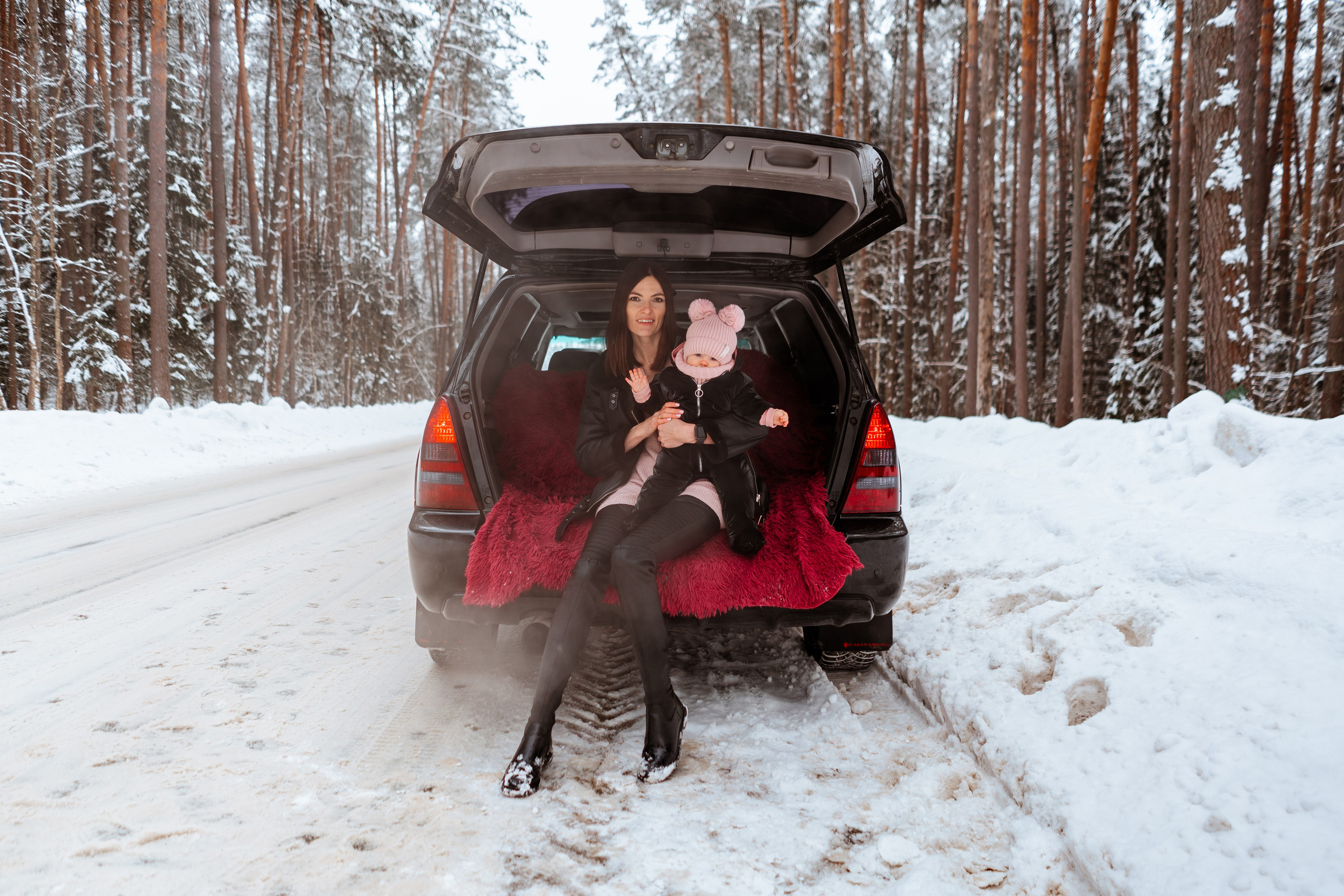 Семейная фотосессия Екатерины и малышки Даши в Калуге