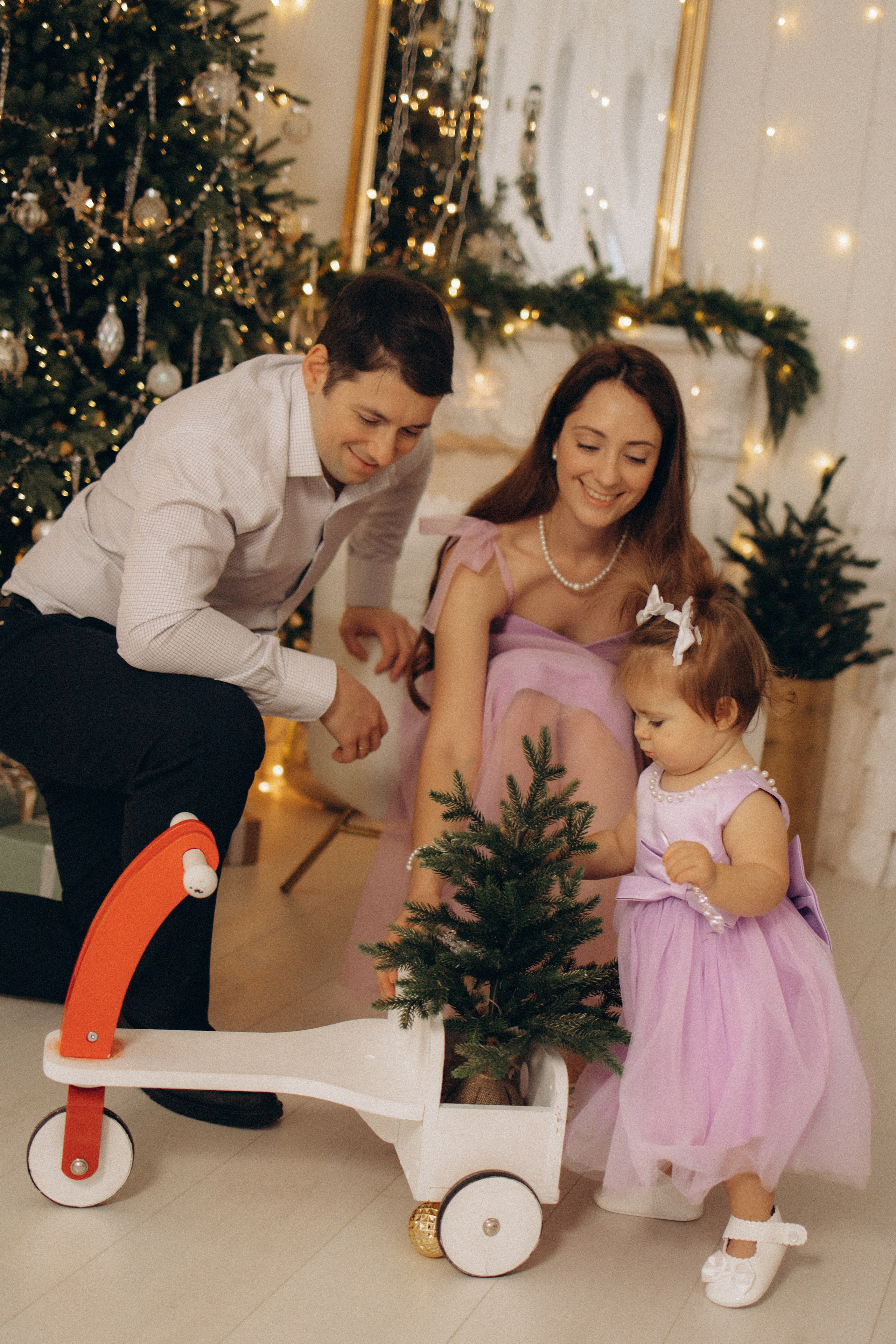 Новый год маленькой Анечки. Семейный фотограф в Москве Анастасия Шалда