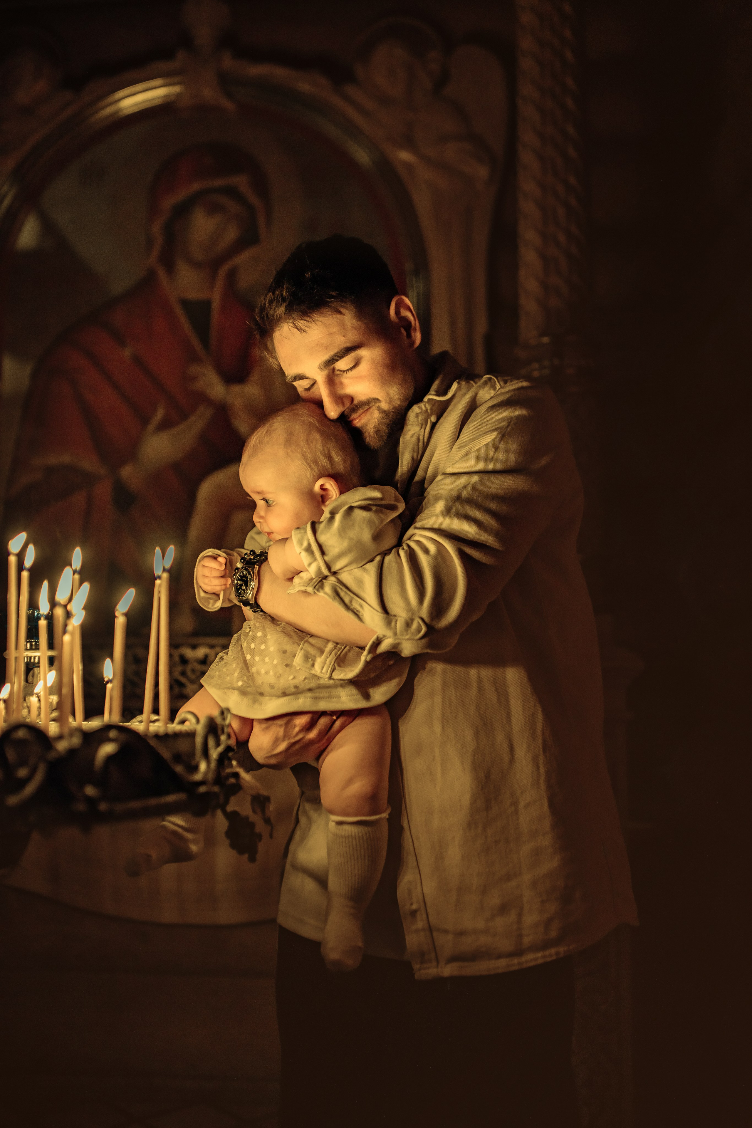 Таинство крещения Софии, апрель 2024