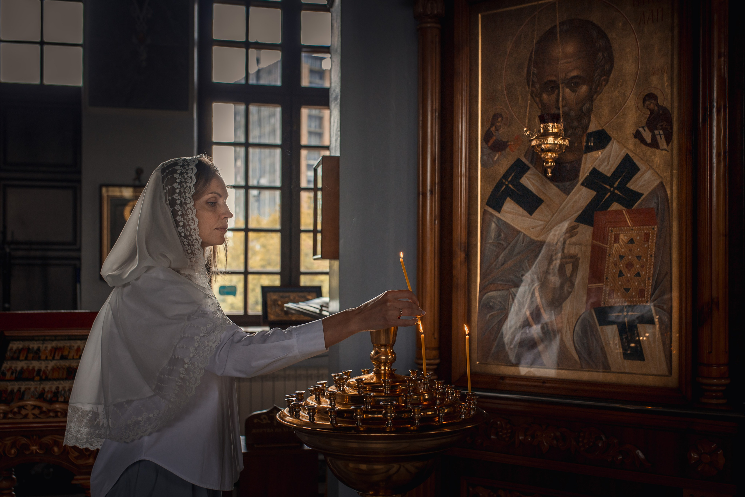 Крещение в Храме святого Иннокентия. Профессиональный фотограф в Москве и Мо Мария Шантарёва