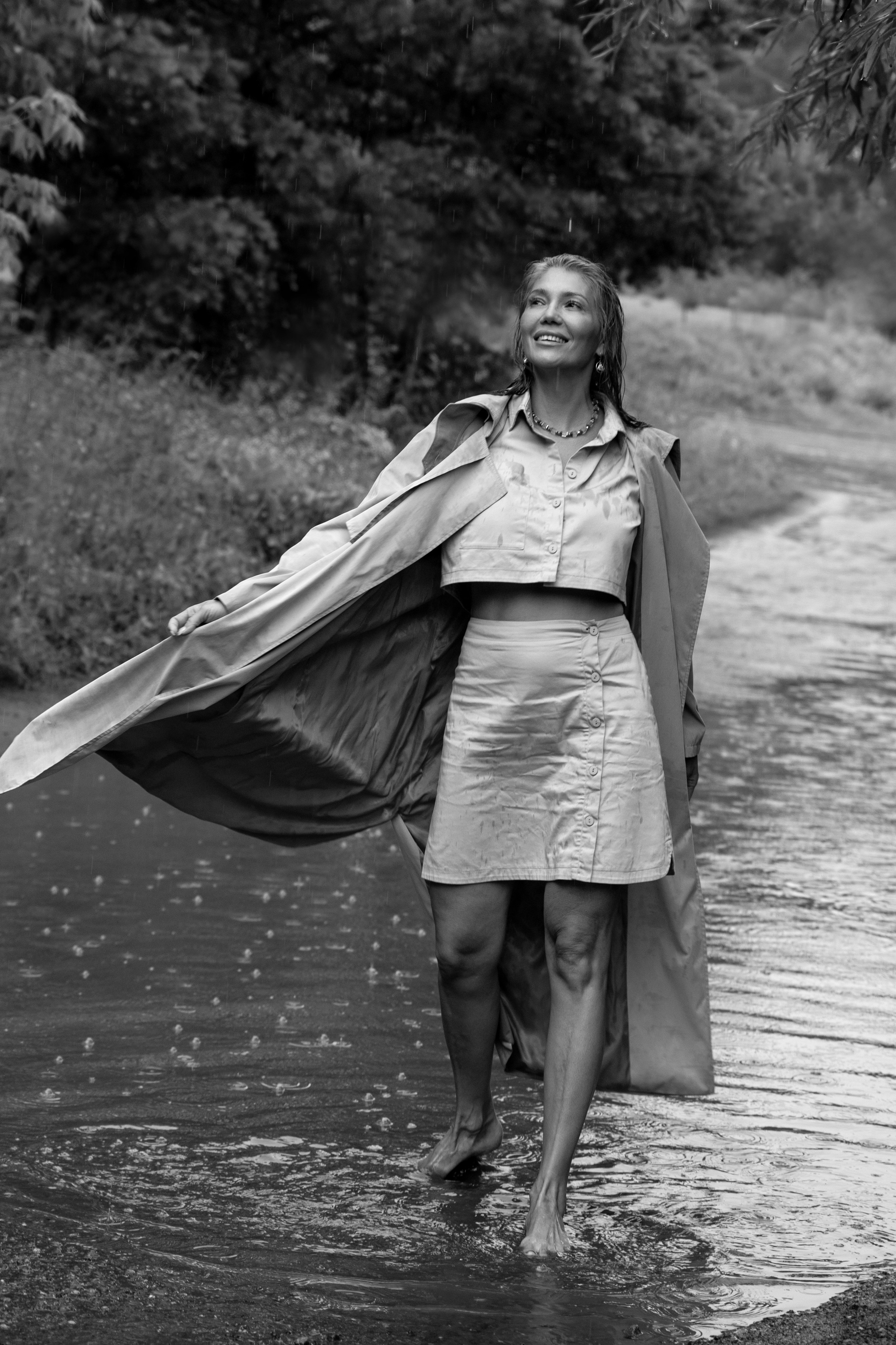 Розалия. Сьемка под дождём в лесу. Фотограф Набережные Челны Казань