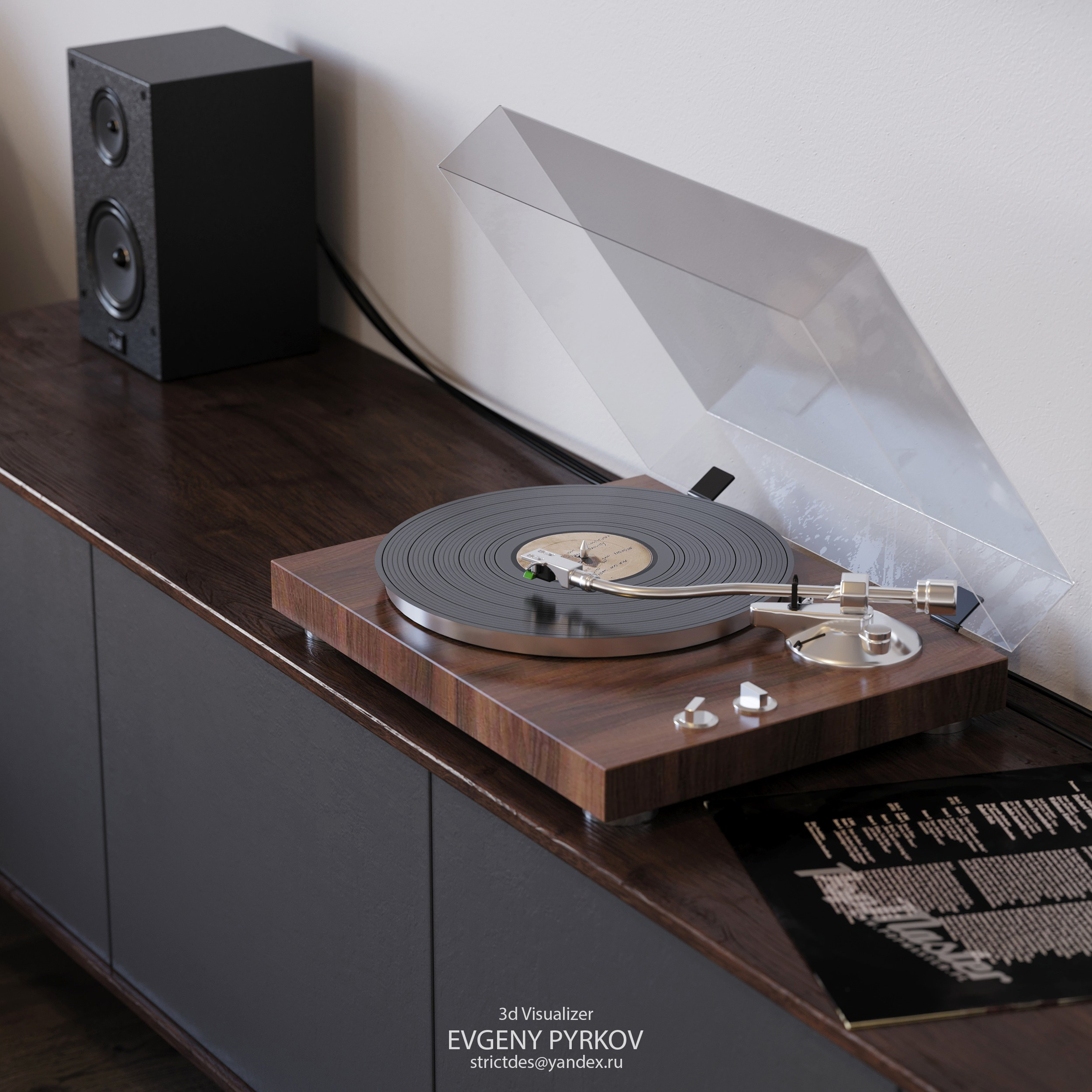 Кухня — гостиная в частном доме.Клиент: Михайлова Елена. Евгений Пырков — 3d визуализатор интерьеров и экстерьеров России