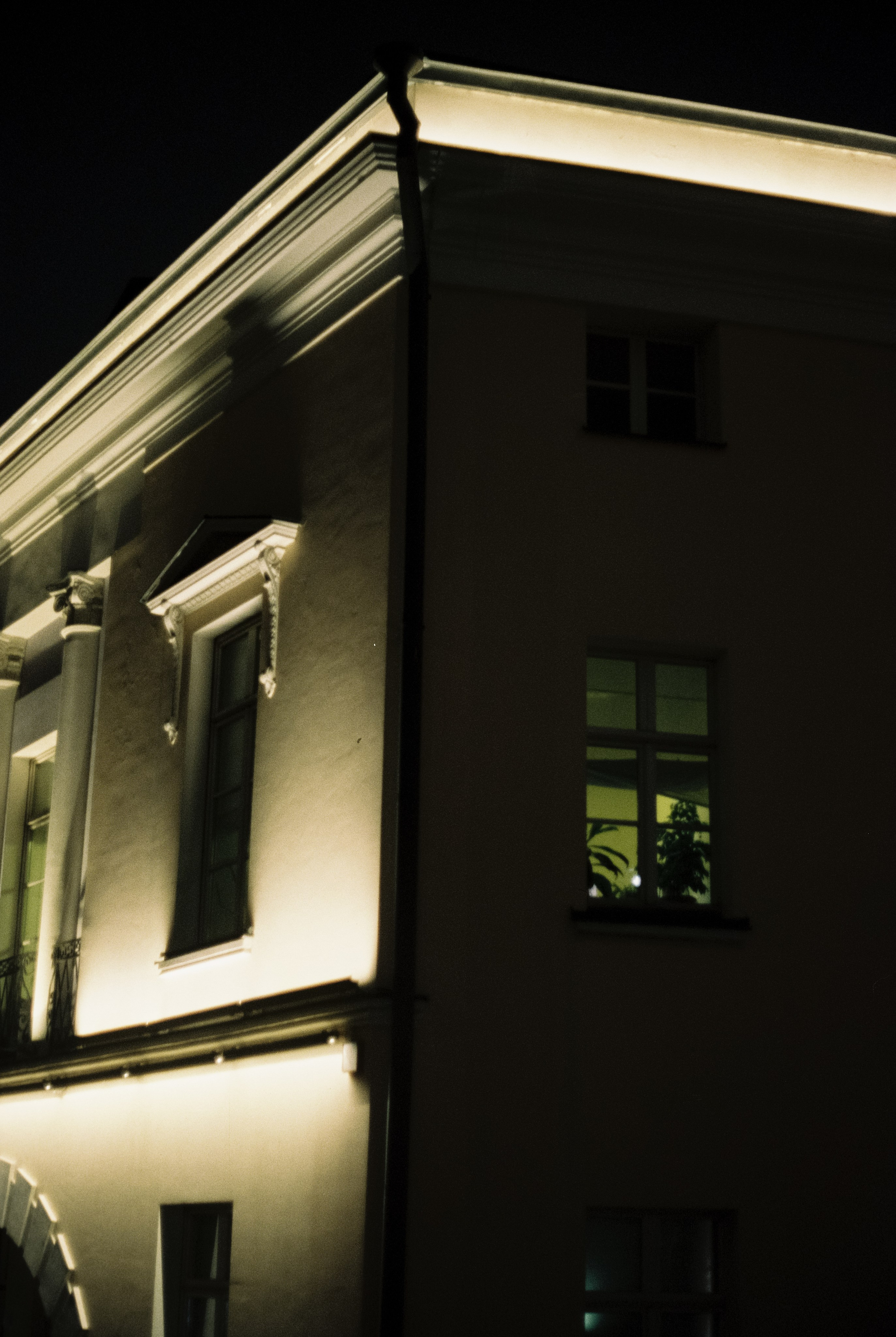 Москва вечером на пленку