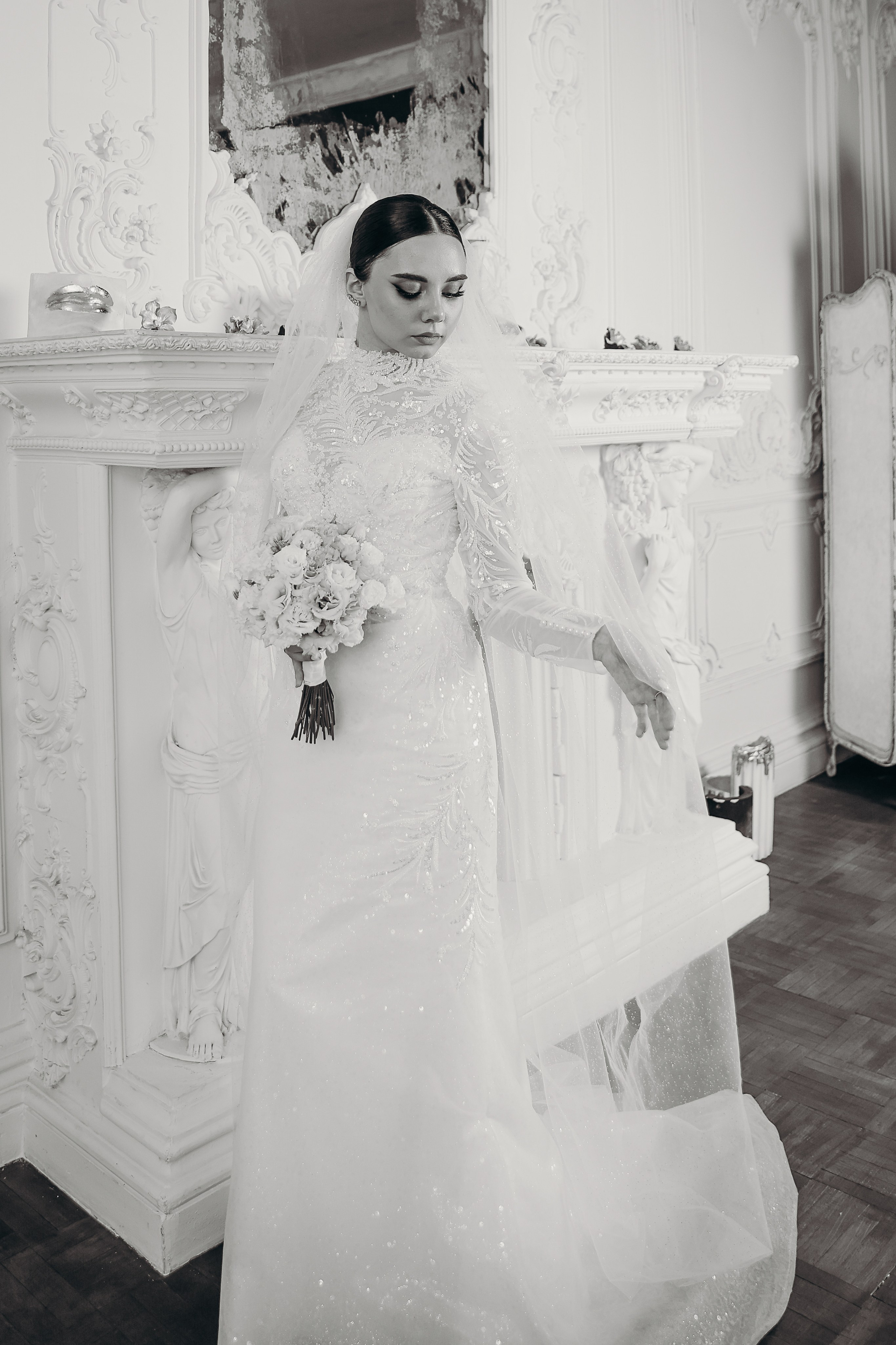 Свадебная фотосессия в фотостудии «Hram» 24.08.2024. Свадебный и семейный фотограф Виолетта Сидельникова. Краснодар, Россия, Беларусь, Европа