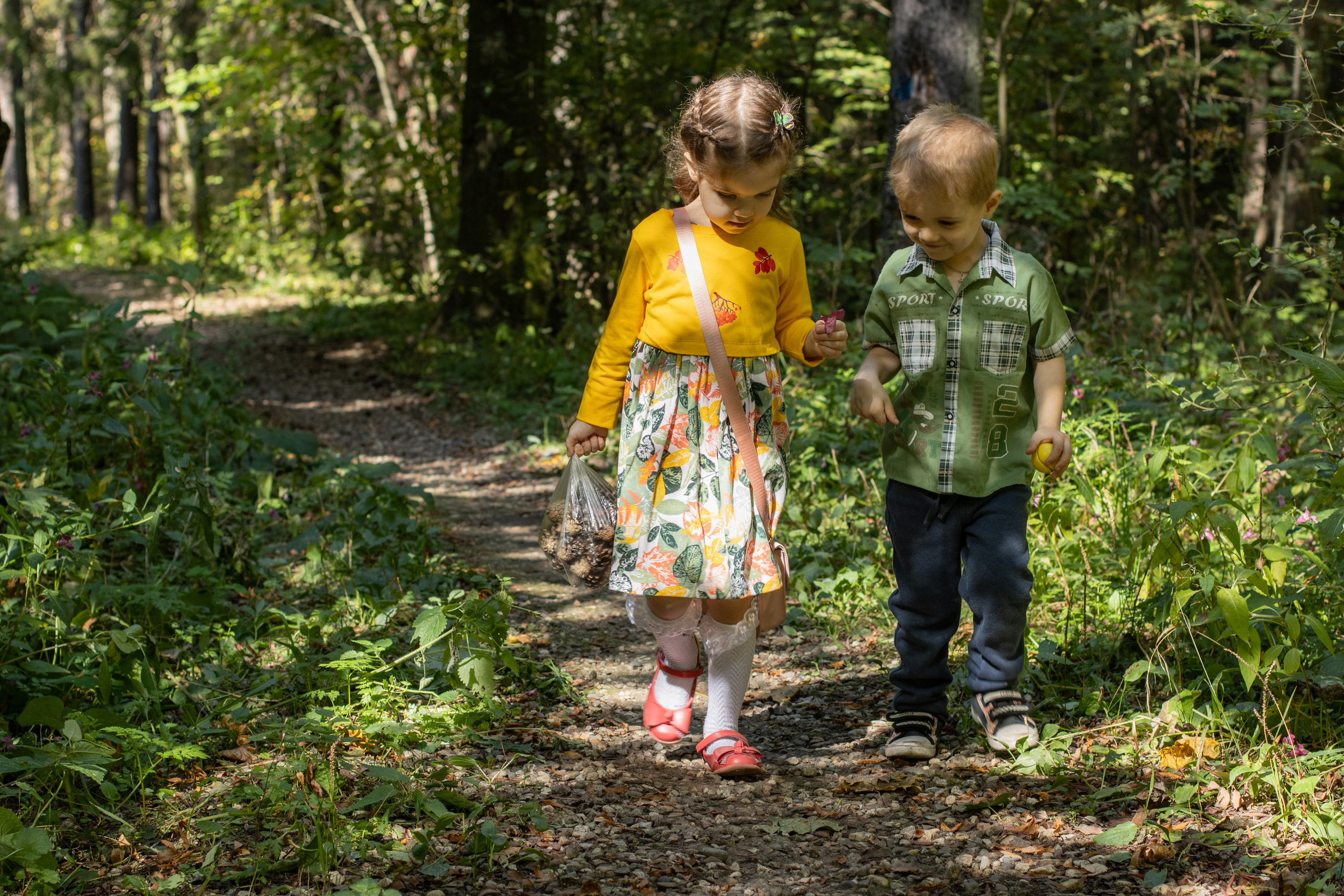 Саша и Маша лесная прогулка. Главная