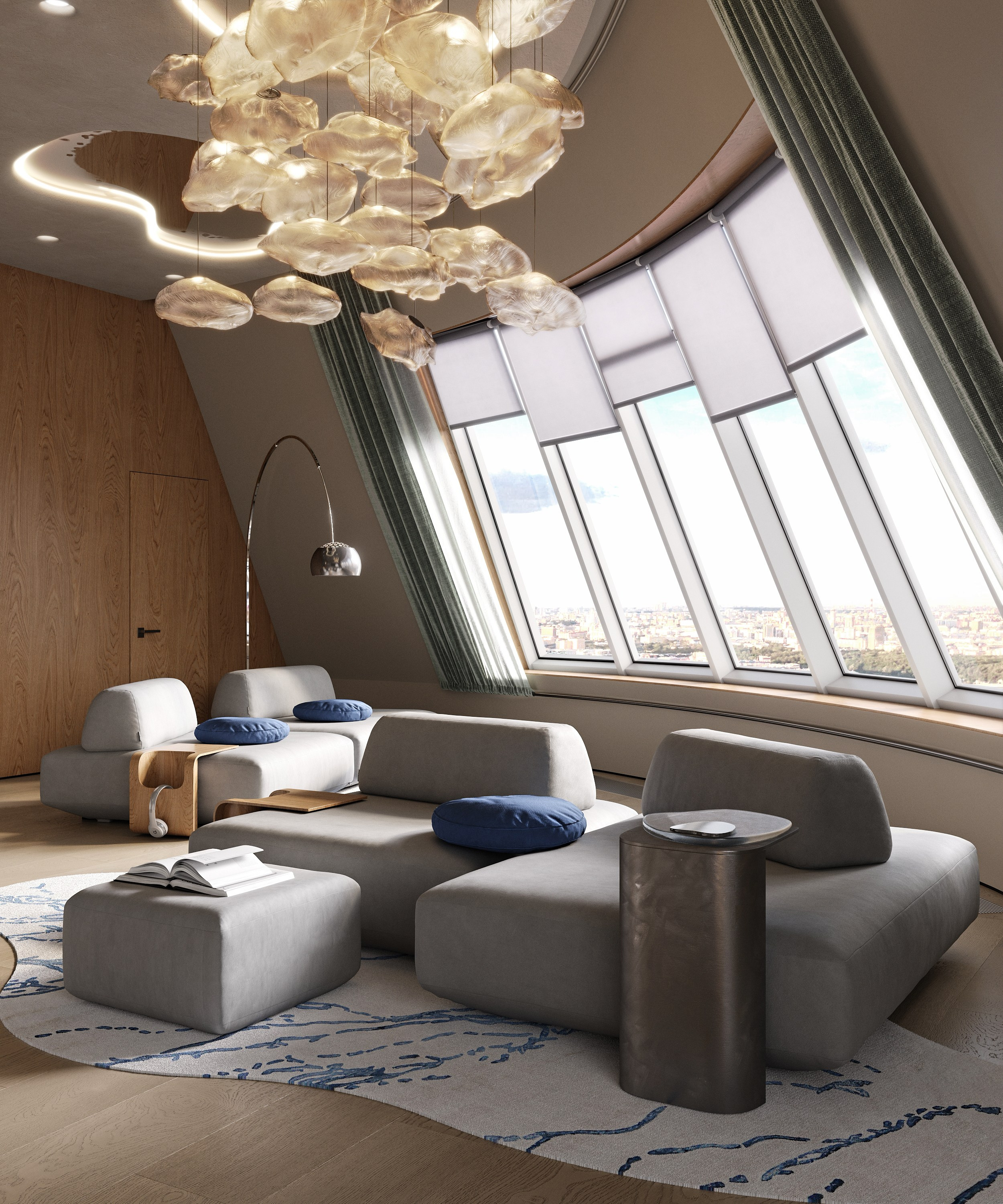 Kitchen and living | Design by Yuliya Shpeter. Interior visualisation | avocado.render