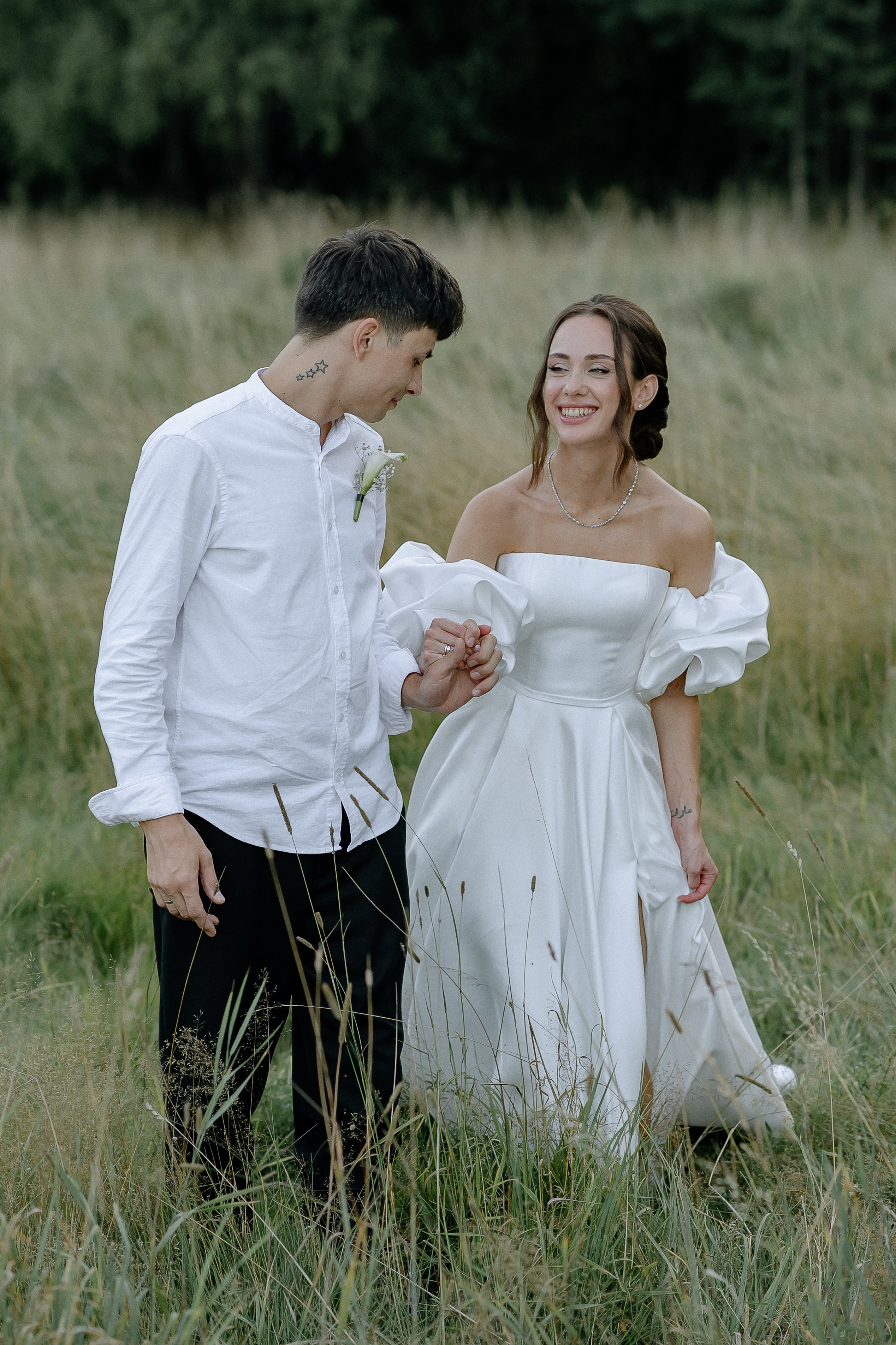 Свадебная прогулка в усадьбе Суханово