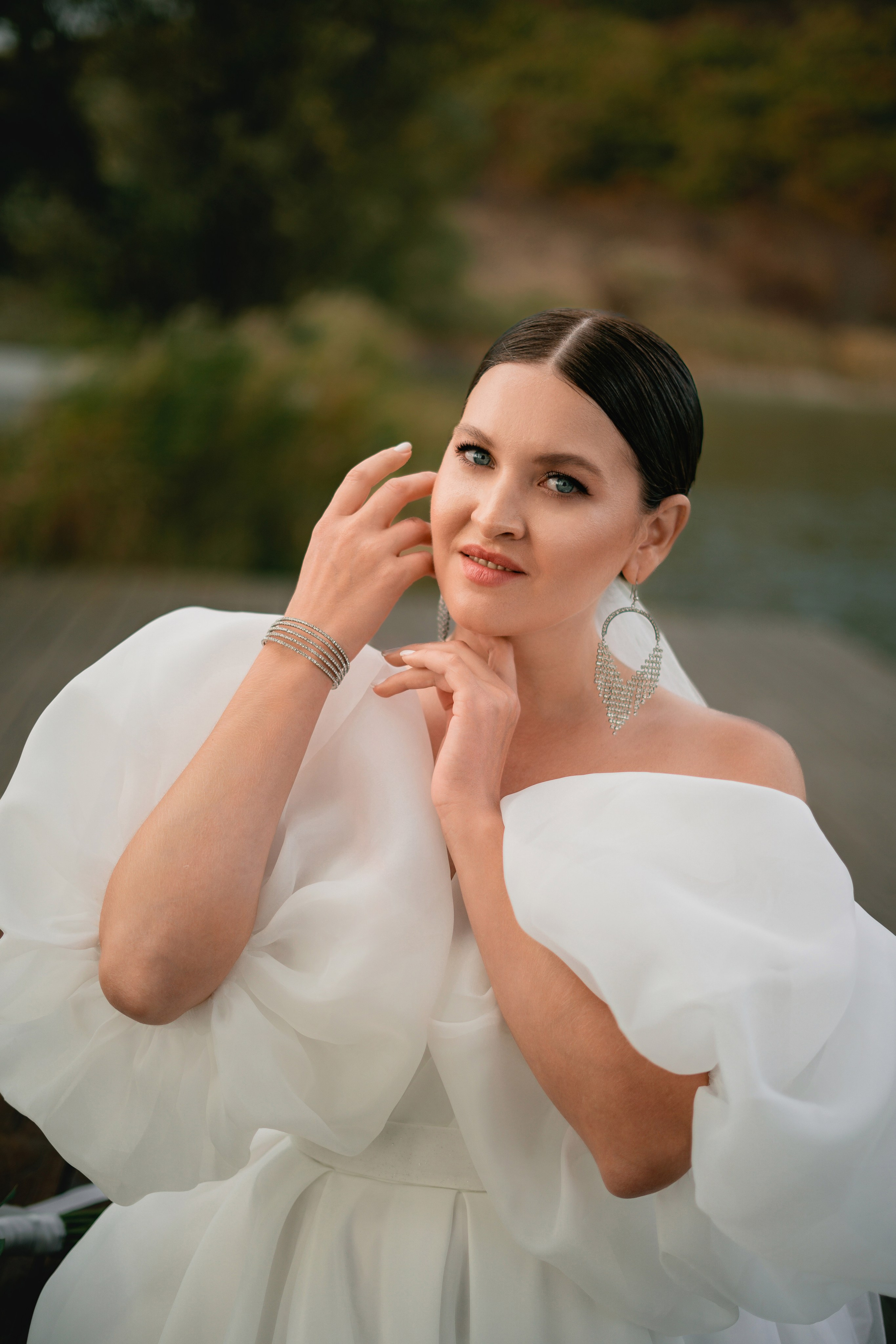 Образ невесты, свадебная фотосессия в усадьбе "Семигорье"