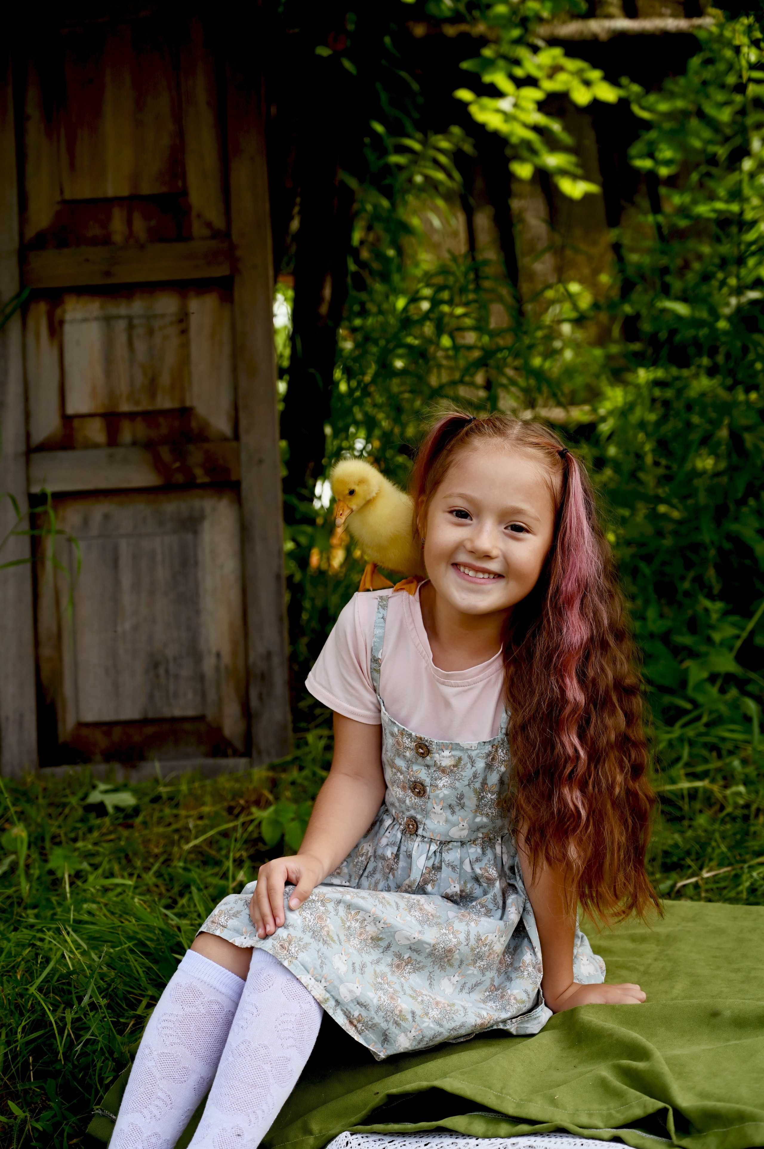 Дети и гусята. Семейный и детский фотограф в Хакасии