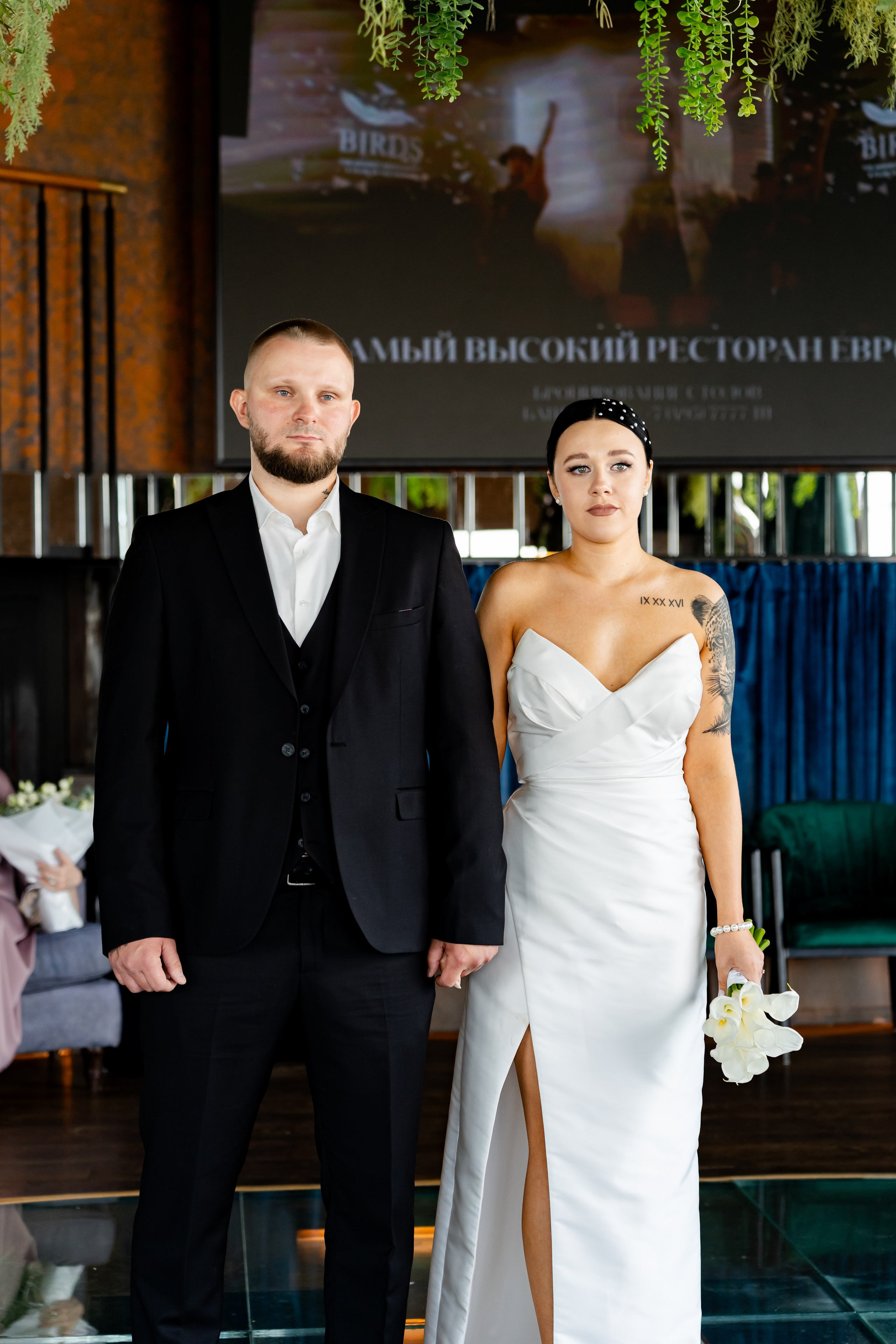 Свадебная фотосессия Ресторан "Birds" в башне Око