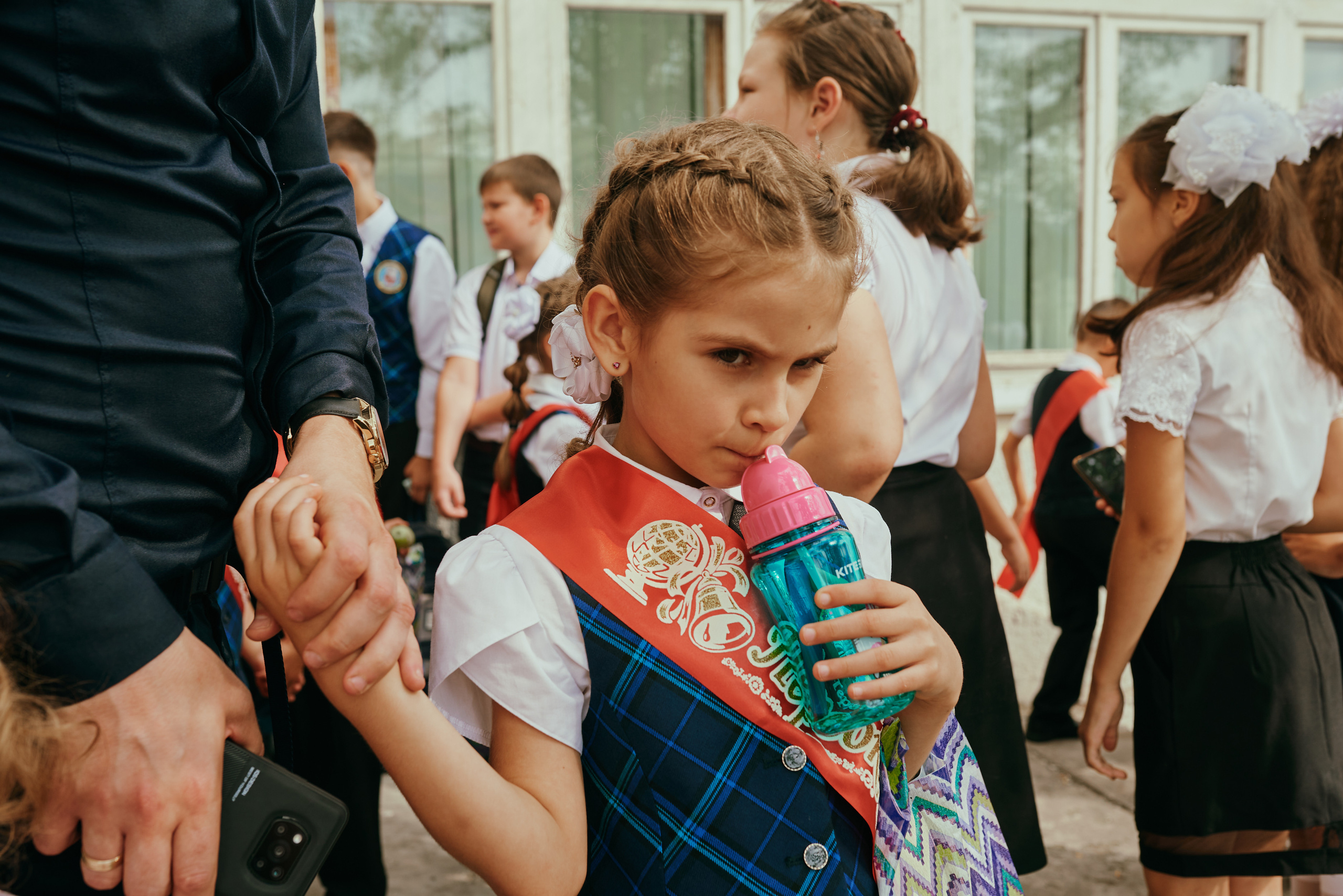 1 сентября первоклассницы. Фотограф в Новороссийске Алина Барабохина