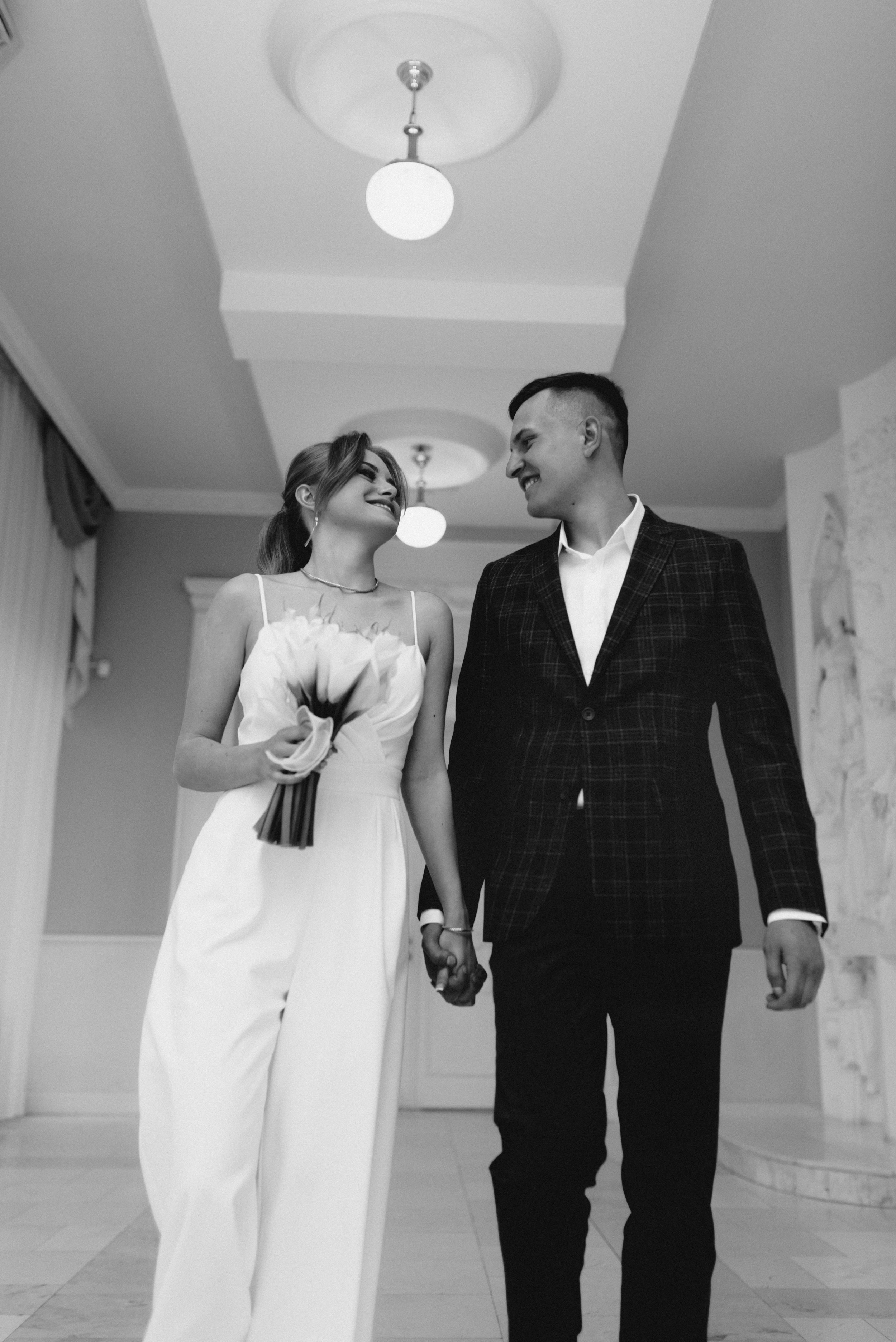 Черно-белый загс. Фотограф в Новороссийске Алина Барабохина