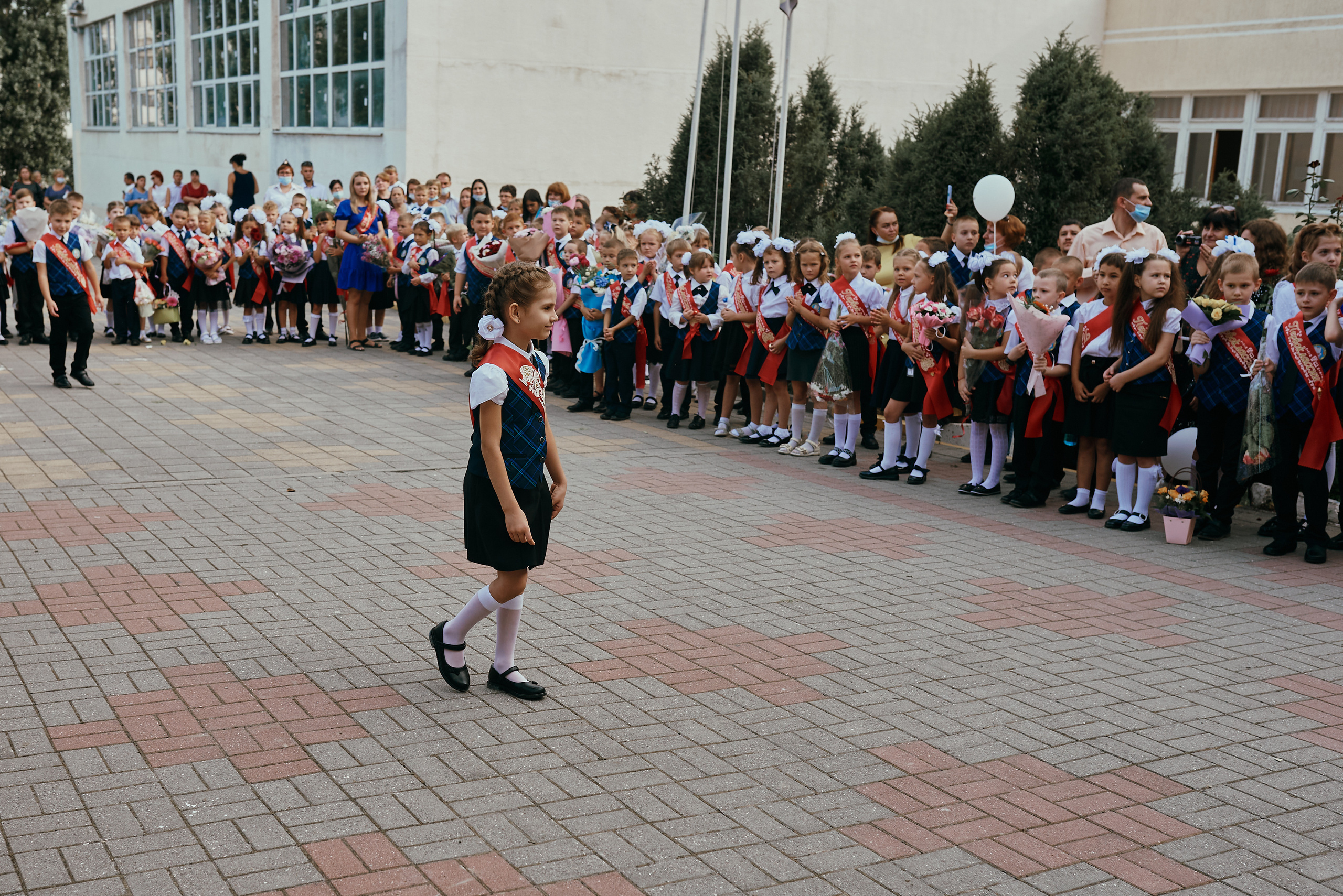 1 сентября первоклассницы. Фотограф в Новороссийске Алина Барабохина