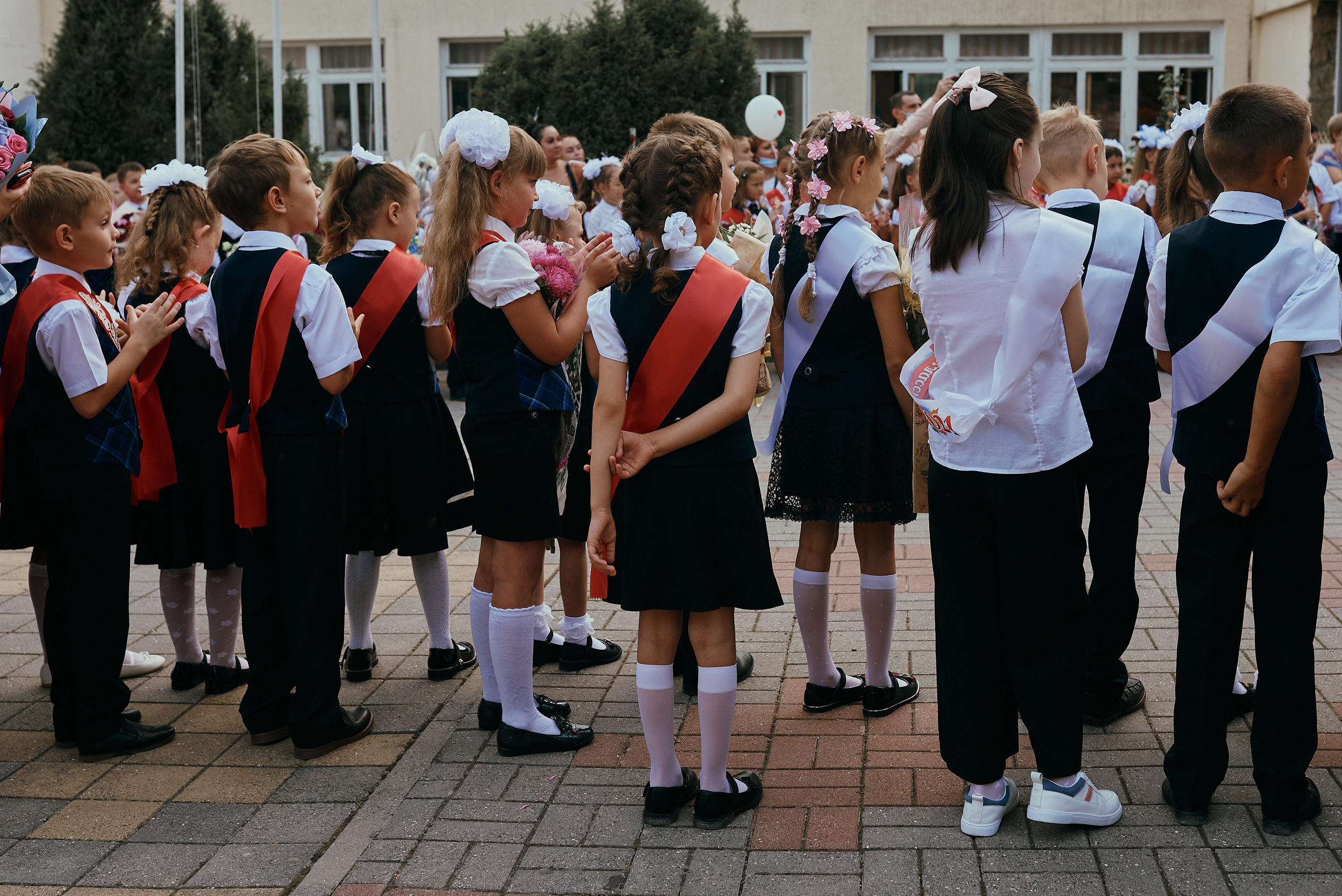1 сентября первоклассницы. Фотограф в Новороссийске Алина Барабохина