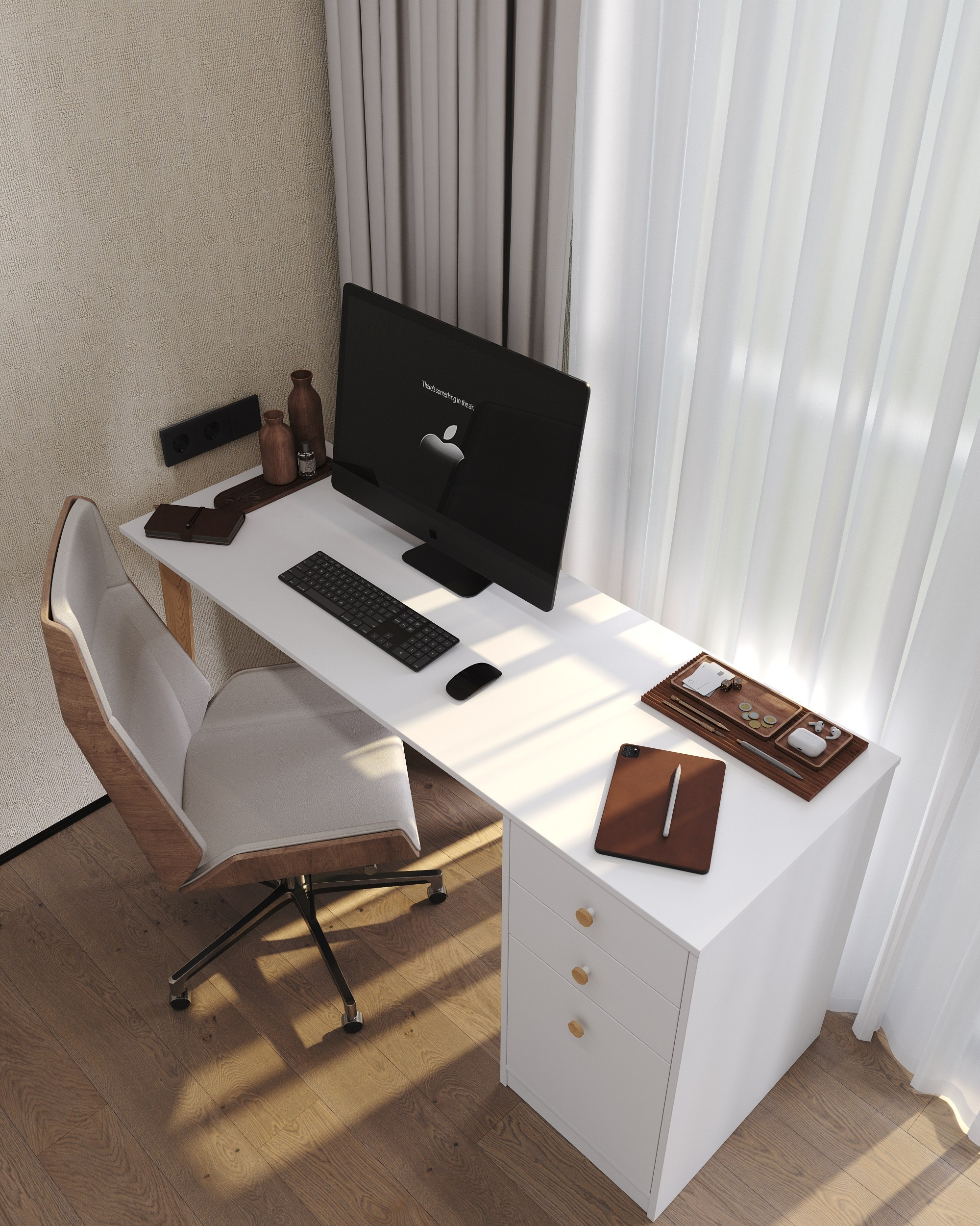 Serenity in Light & Beige. 3D Визуализация