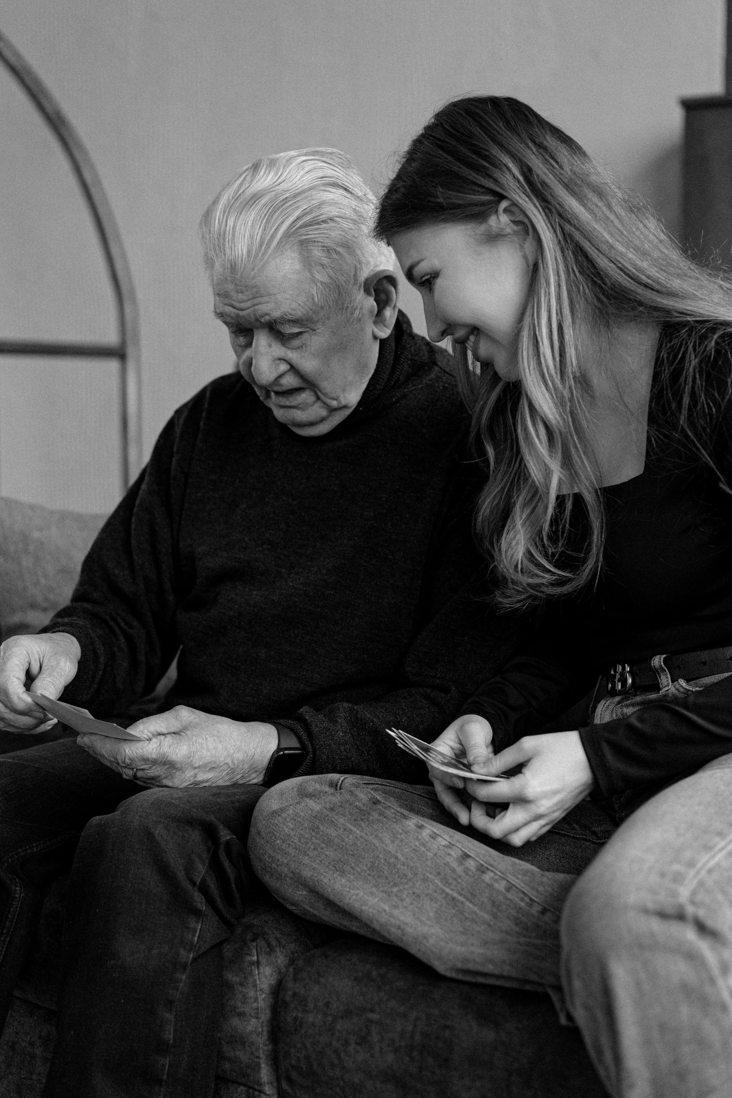 Анастасия и дедушка. Свадебный и семейный фотограф в Калининграде Анастасия Гриценко