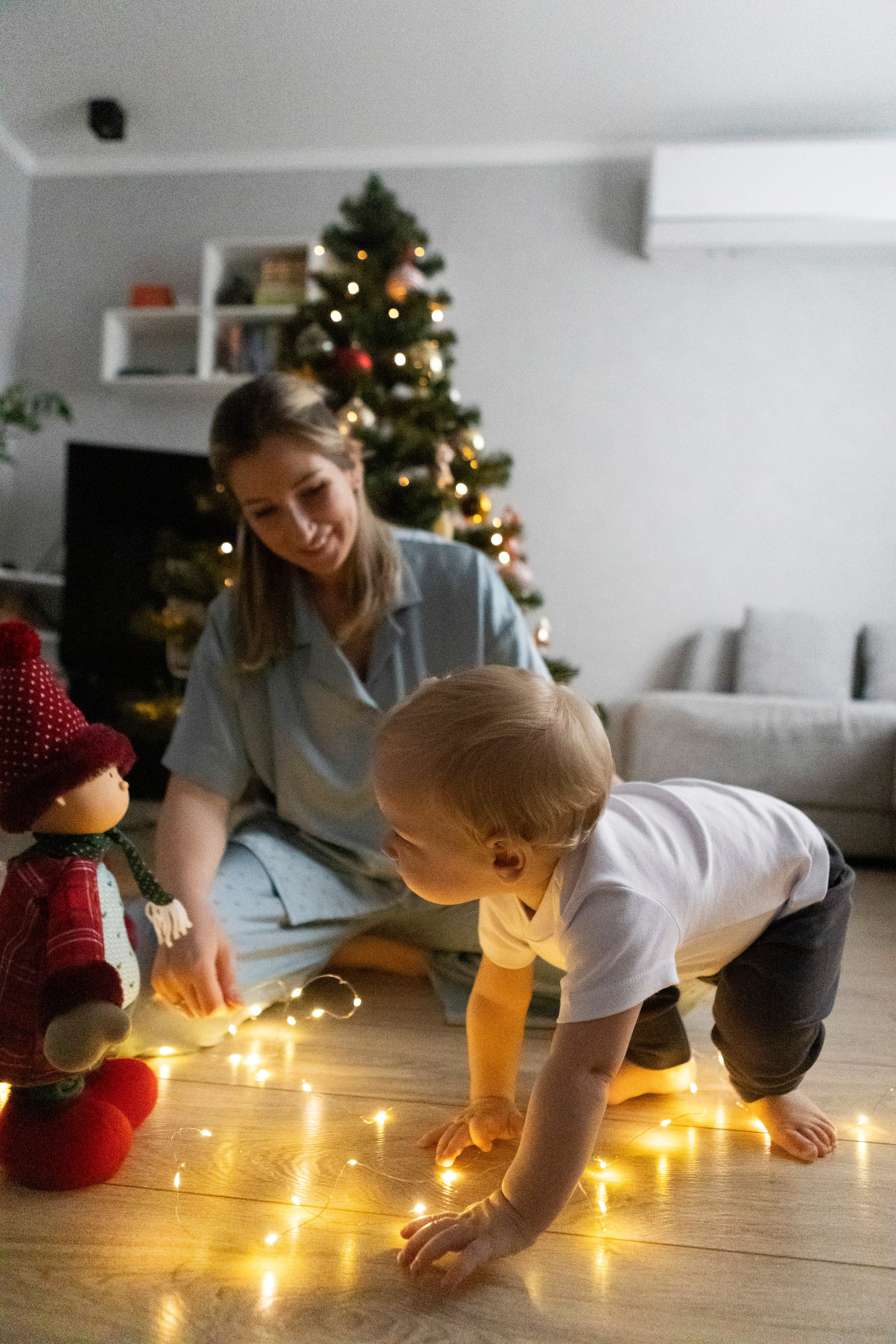 Домашняя новогодняя фотосессия. Семейный и портретный фотограф в Москве Елена Флегант