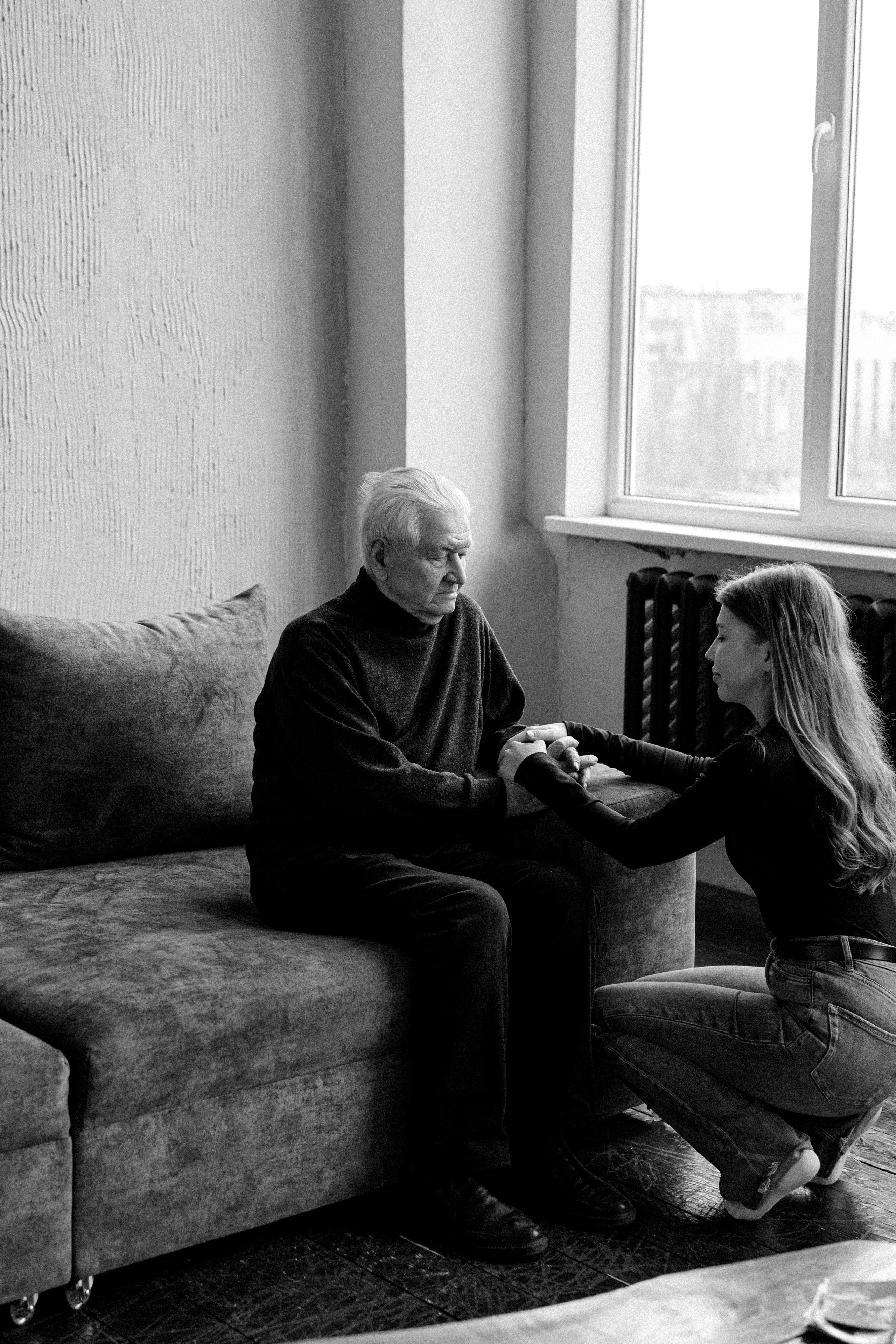 Анастасия и дедушка. Свадебный и семейный фотограф в Калининграде Анастасия Гриценко