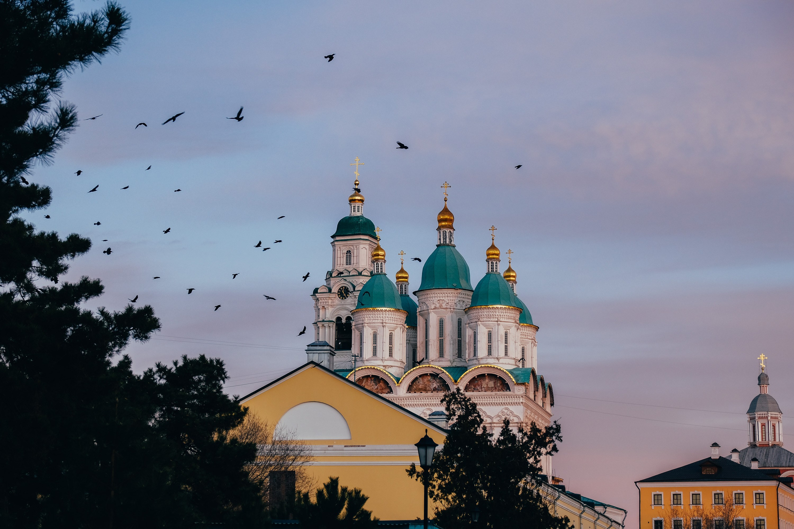 Розовый закат. Фотограф Анатолий Деникин