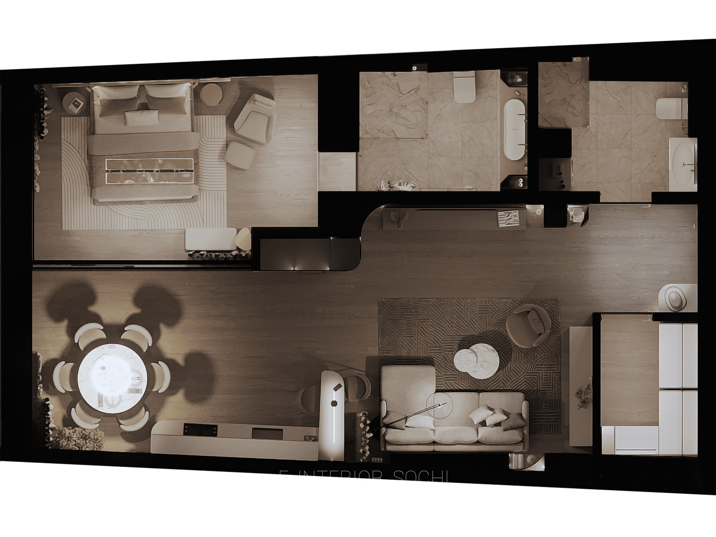 PINA_COLADA. Дизайн интерьера Евгения Тисленко