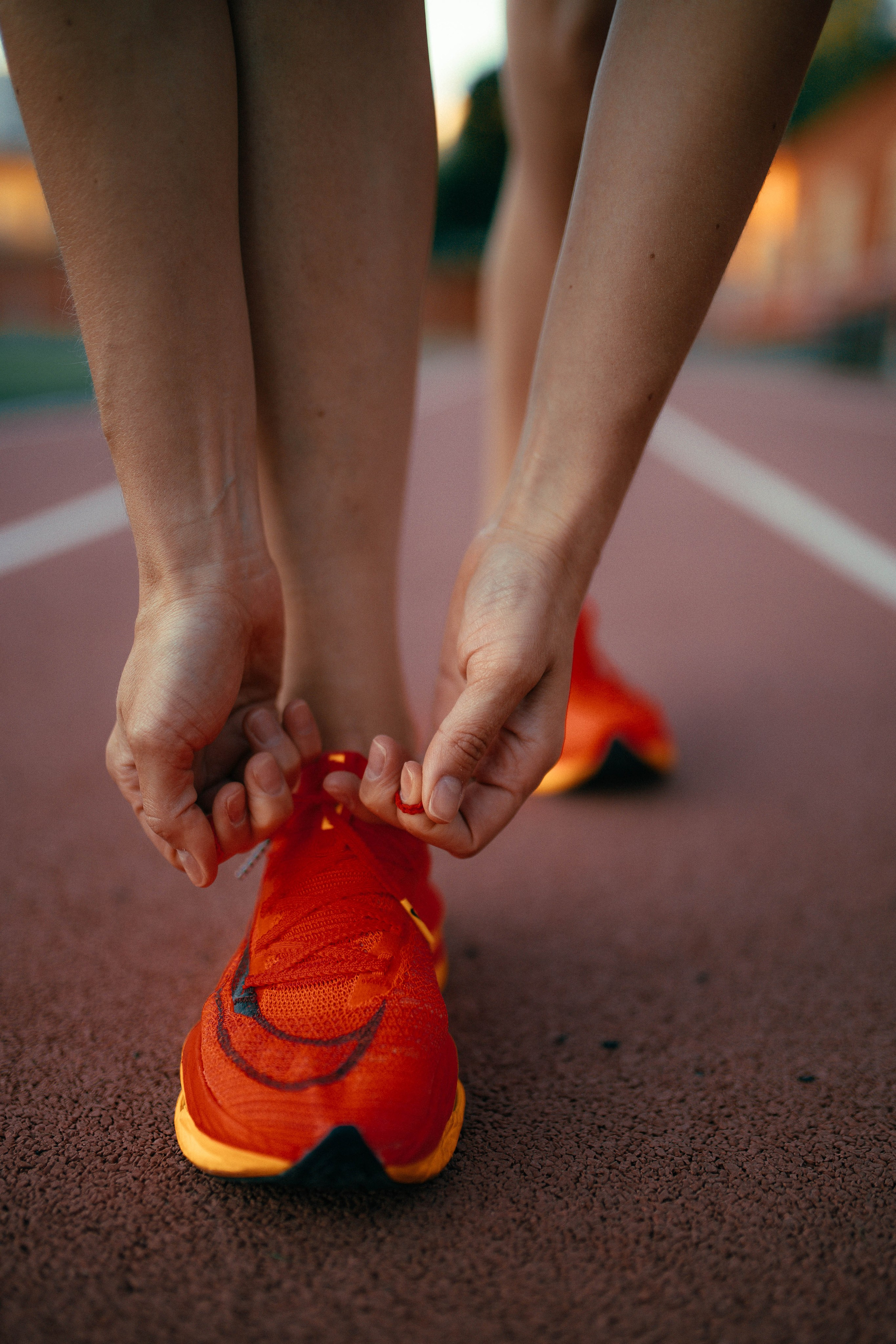 Рассвет на стадионе с Ольгой. Александра Мельниченко/ Бегающий фотограф
