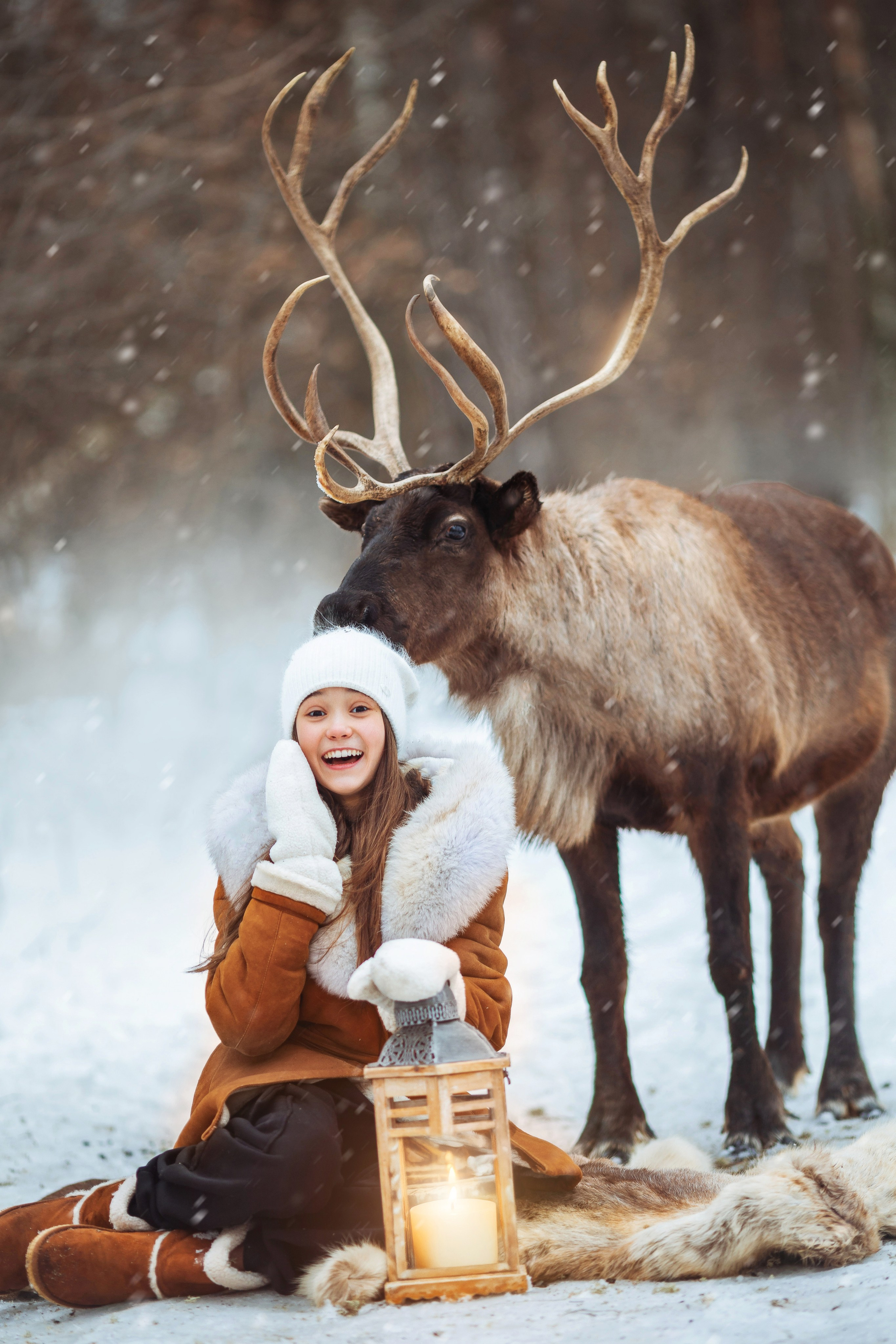 Фотосессии с оленями. Фотограф Лия Милк | Москва, Подмосковье
