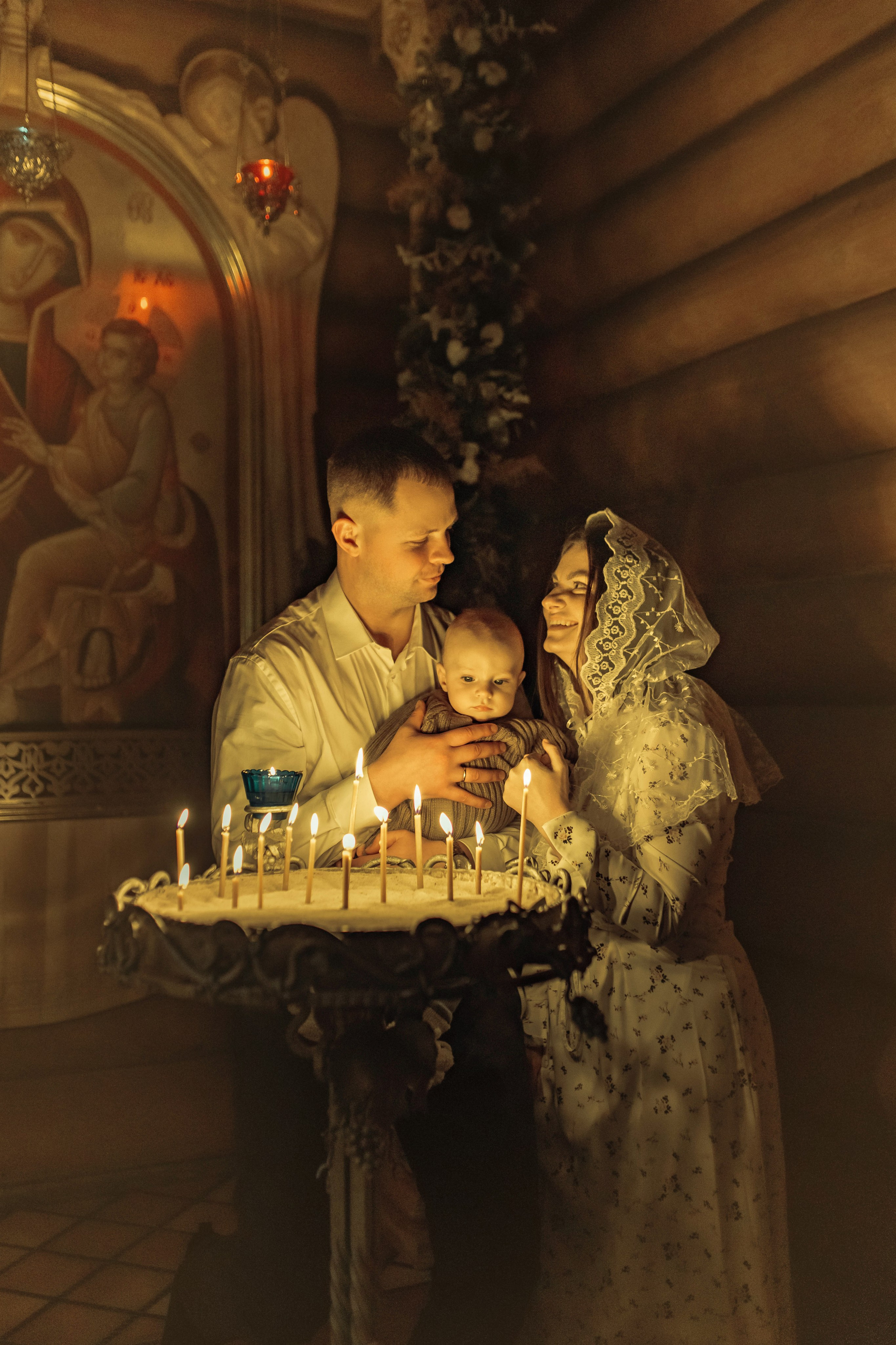 Крещение Матвея, храм Святой Троицы, декабрь 2025