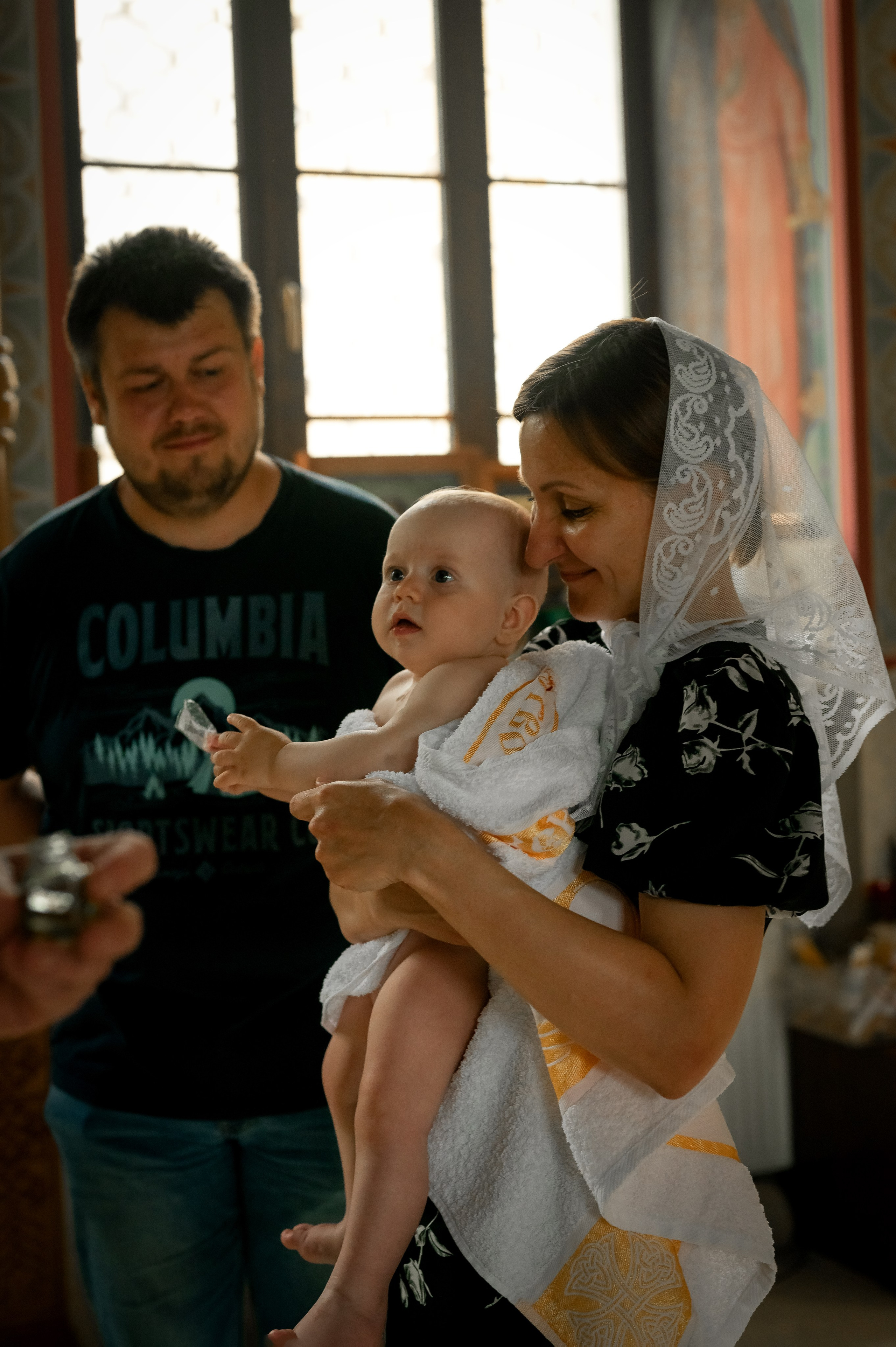 Таинство крещения. Фотограф новорождённых, семейный, школьный в городе Калуге Евгения
