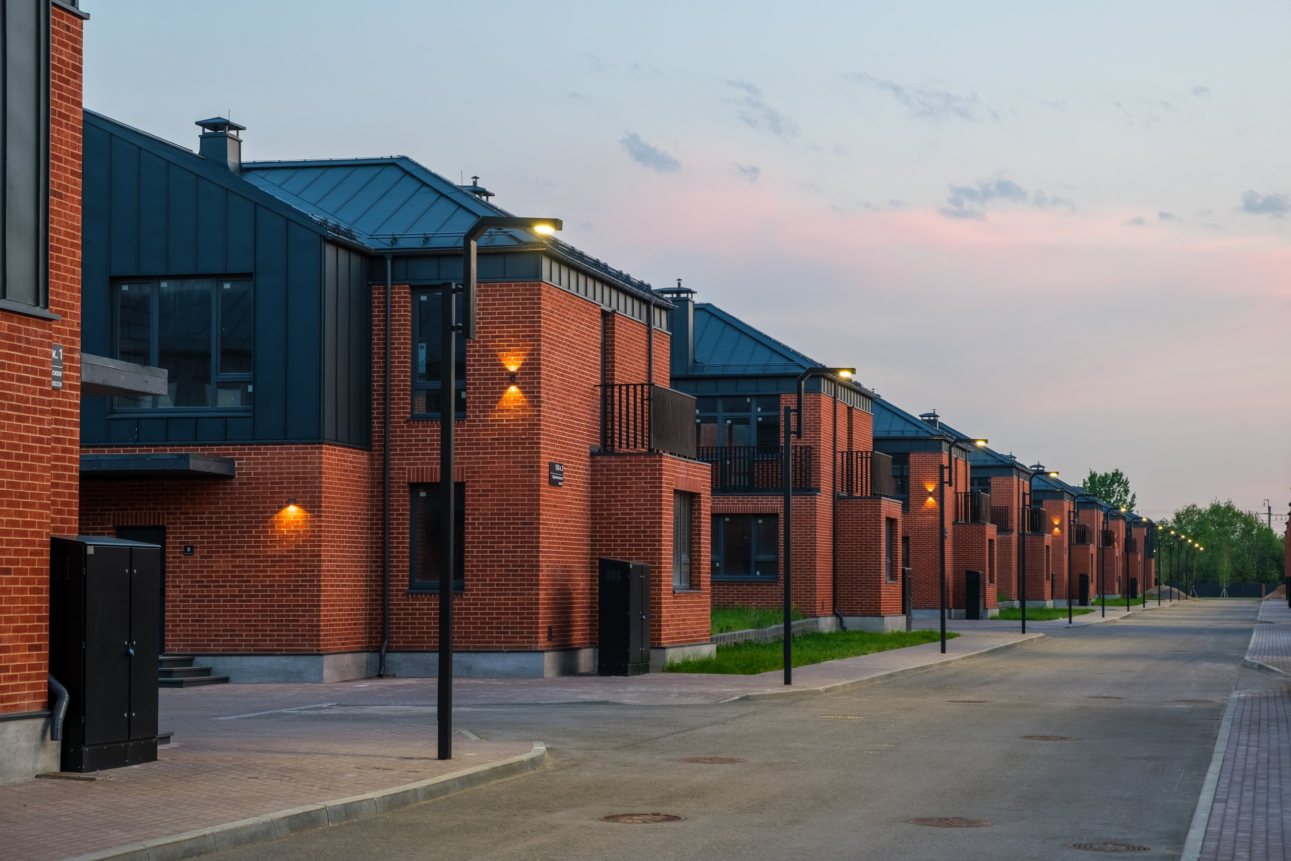 Архитектурная фотосъёмка коттеджного посёлка