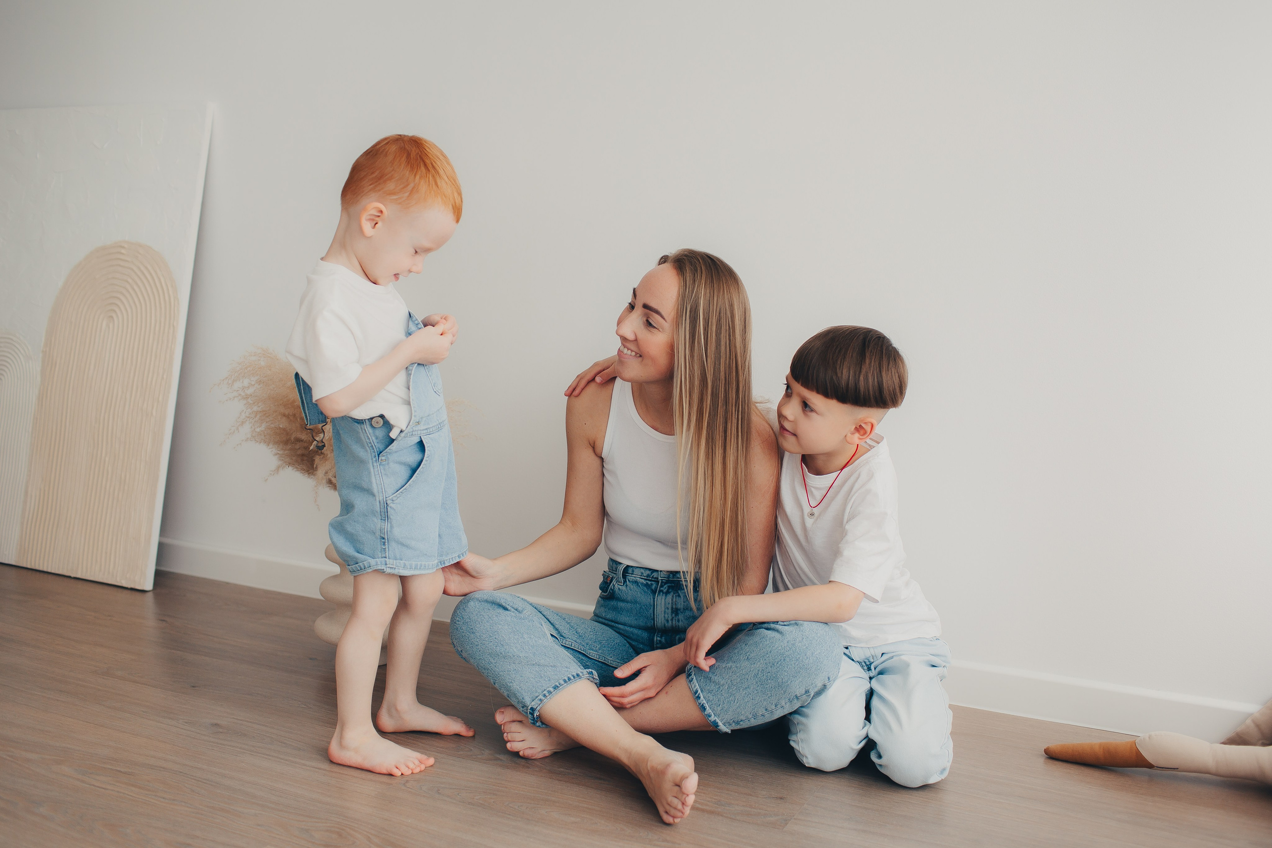 Семейная фотосессия в студии. Фотограф Евгения Мальцева, Архангельск