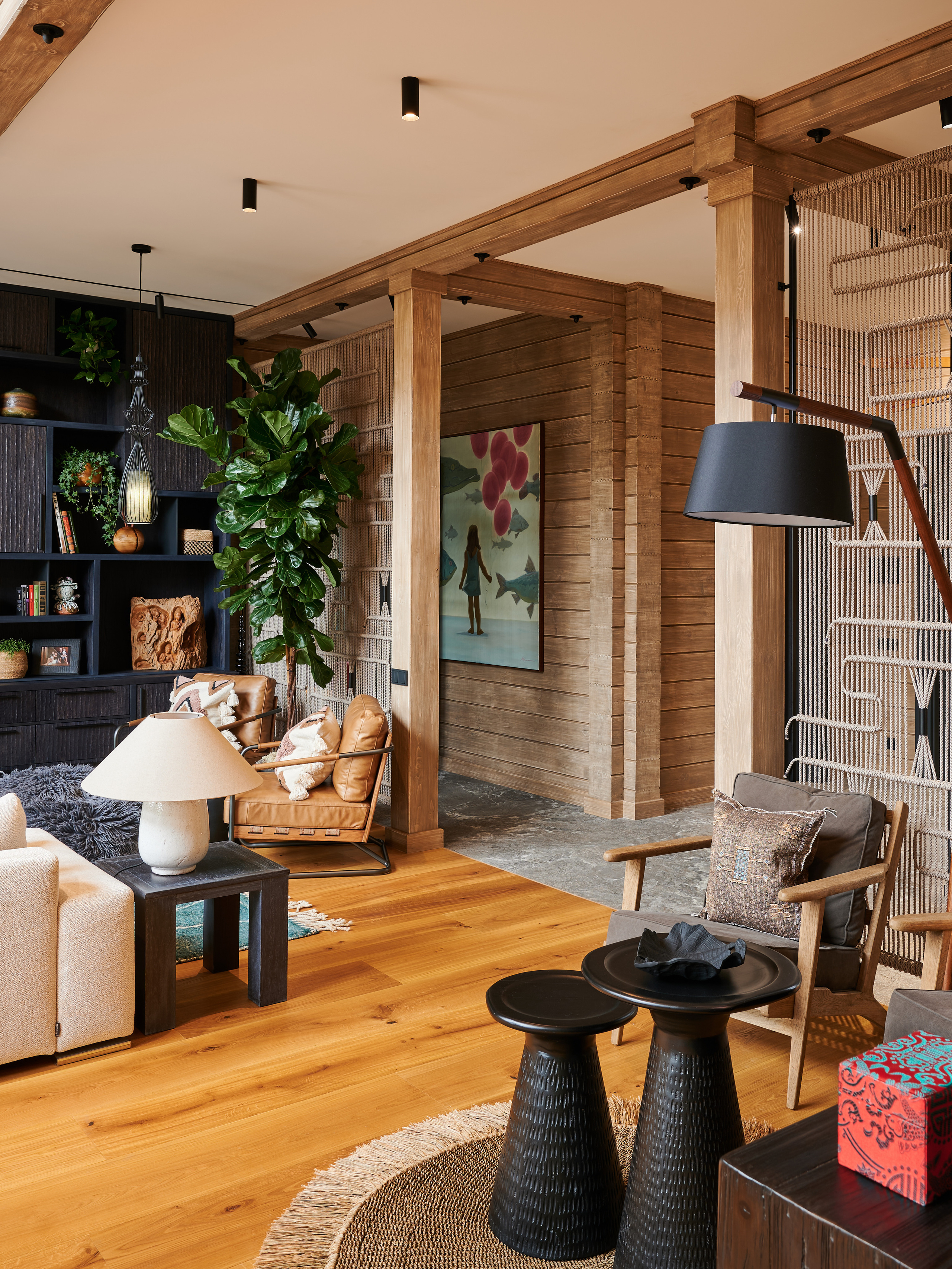 Деревянный дом в МО. Интерьерный фотограф Константин Пырьев