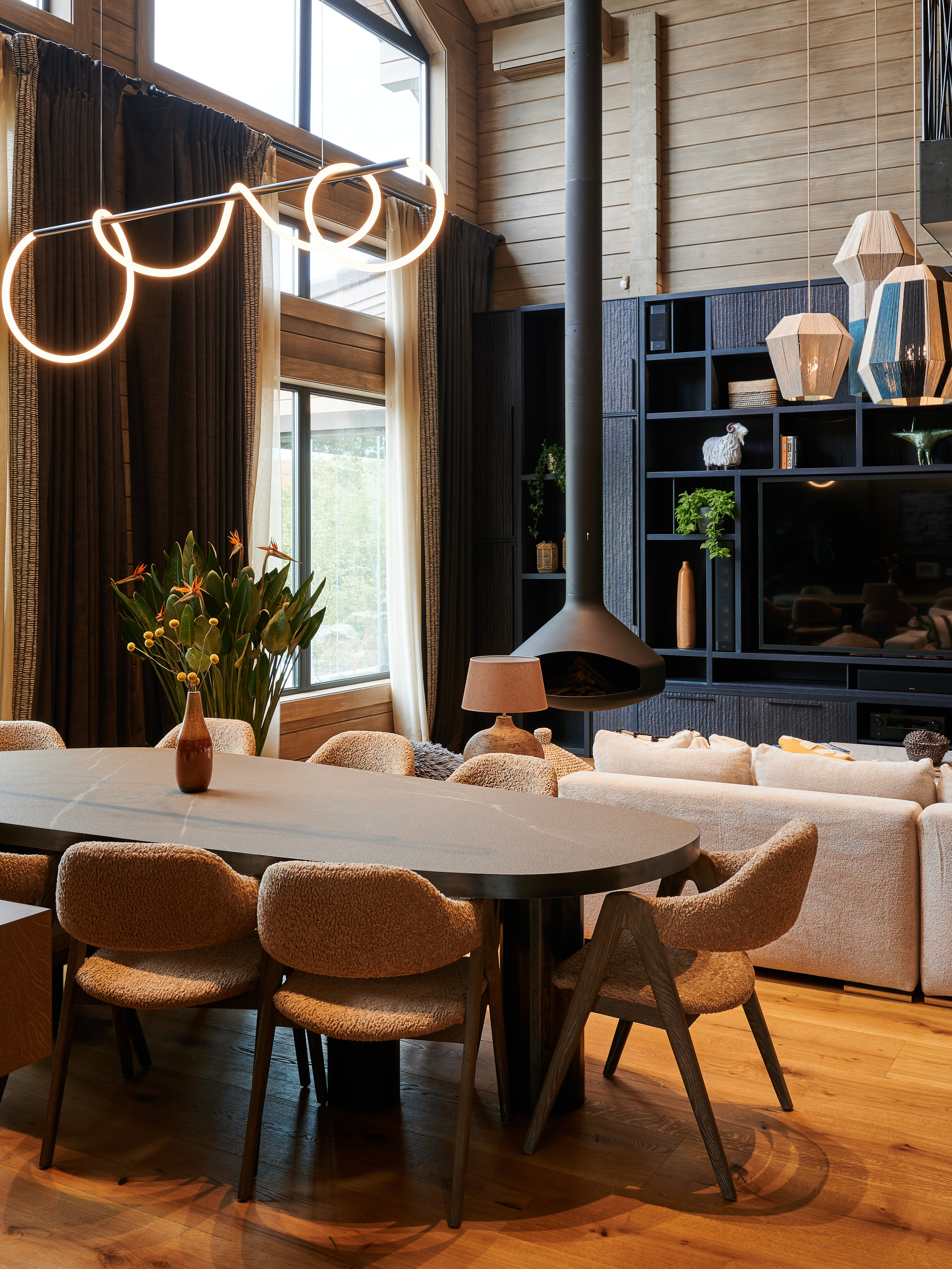 Деревянный дом в МО. Интерьерный фотограф Константин Пырьев