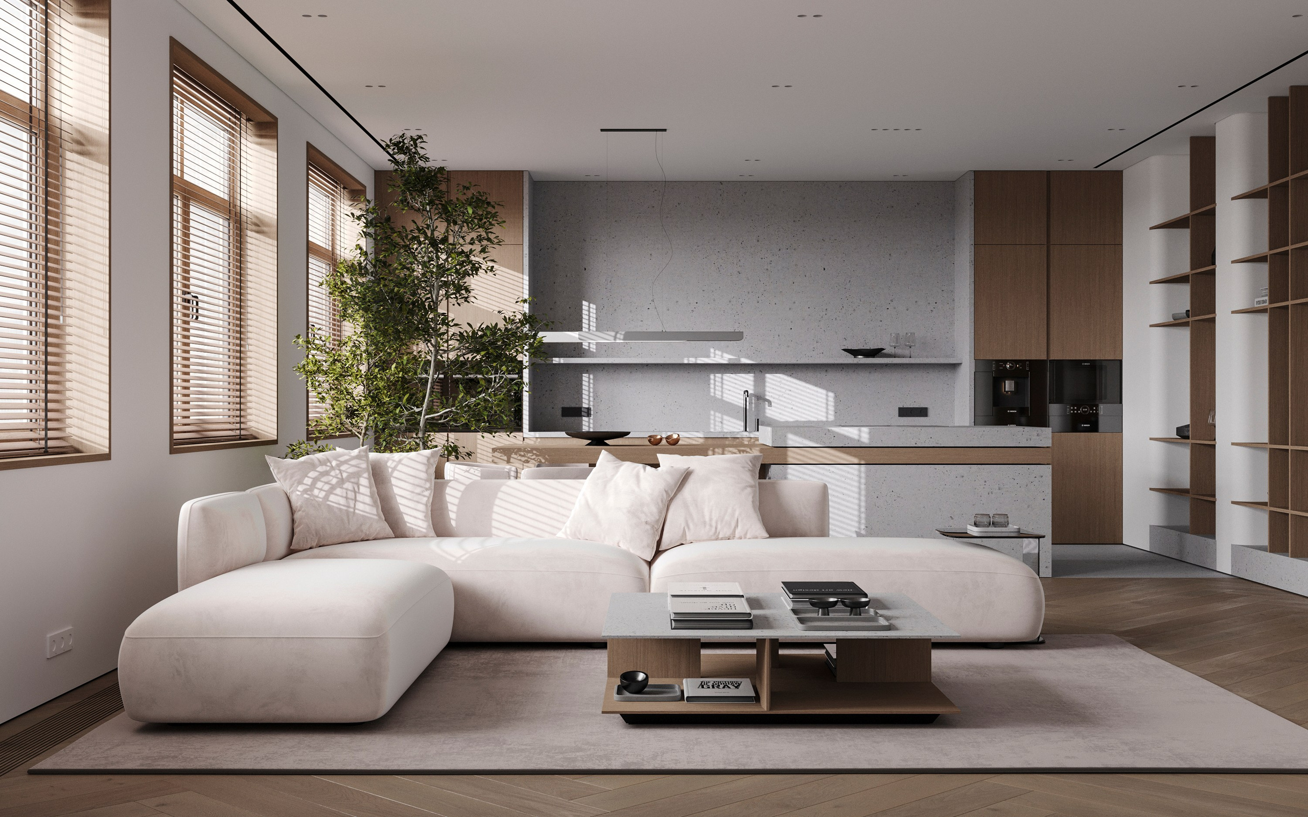 URBAN RETREAT | ANNE KIREEVA DESIGN. Interior Visualization by Valerie Stetyukevich