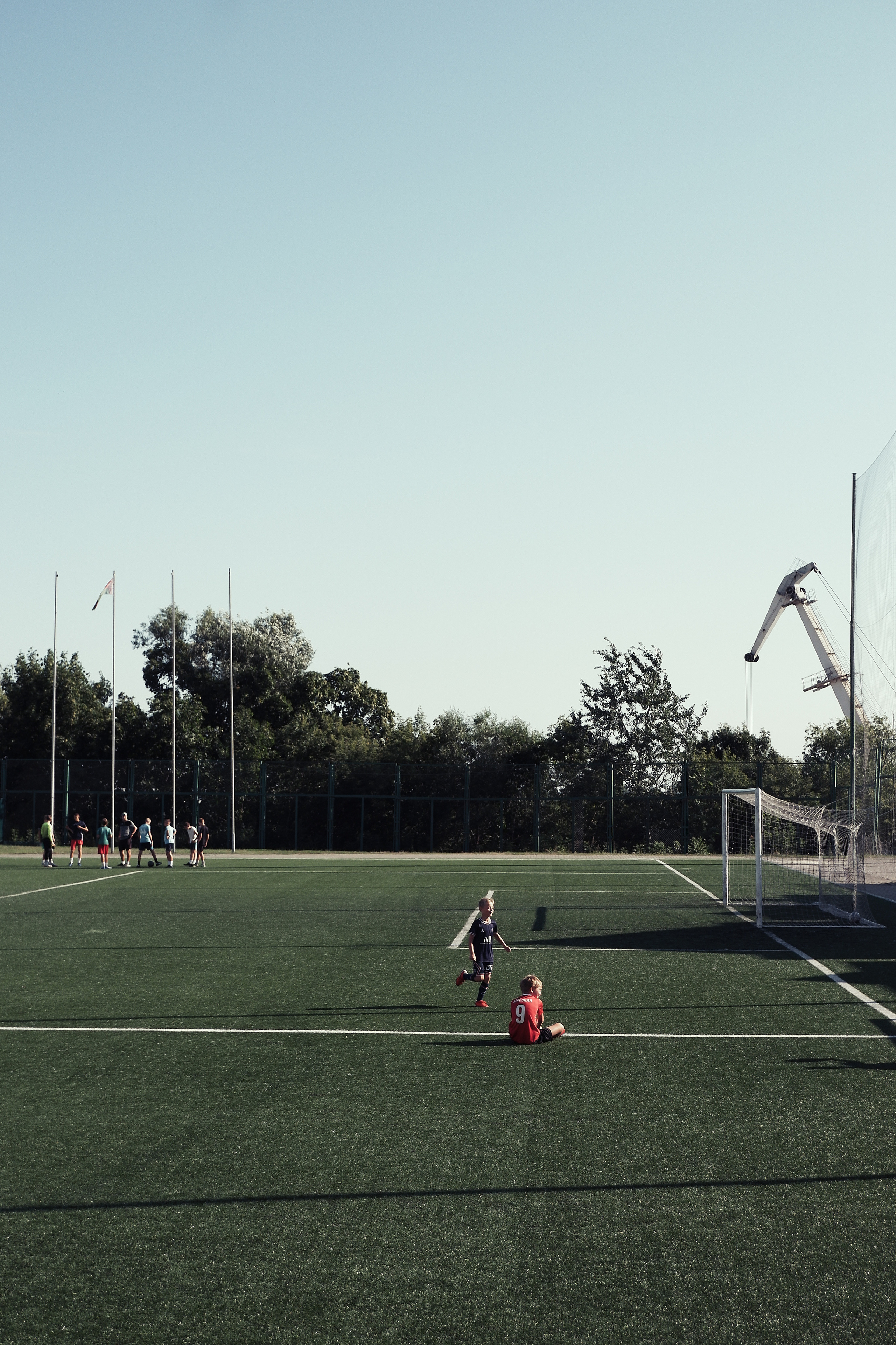 Тренировка юных футболистов. Фотограф (photographer) Lischinski Vitaliy