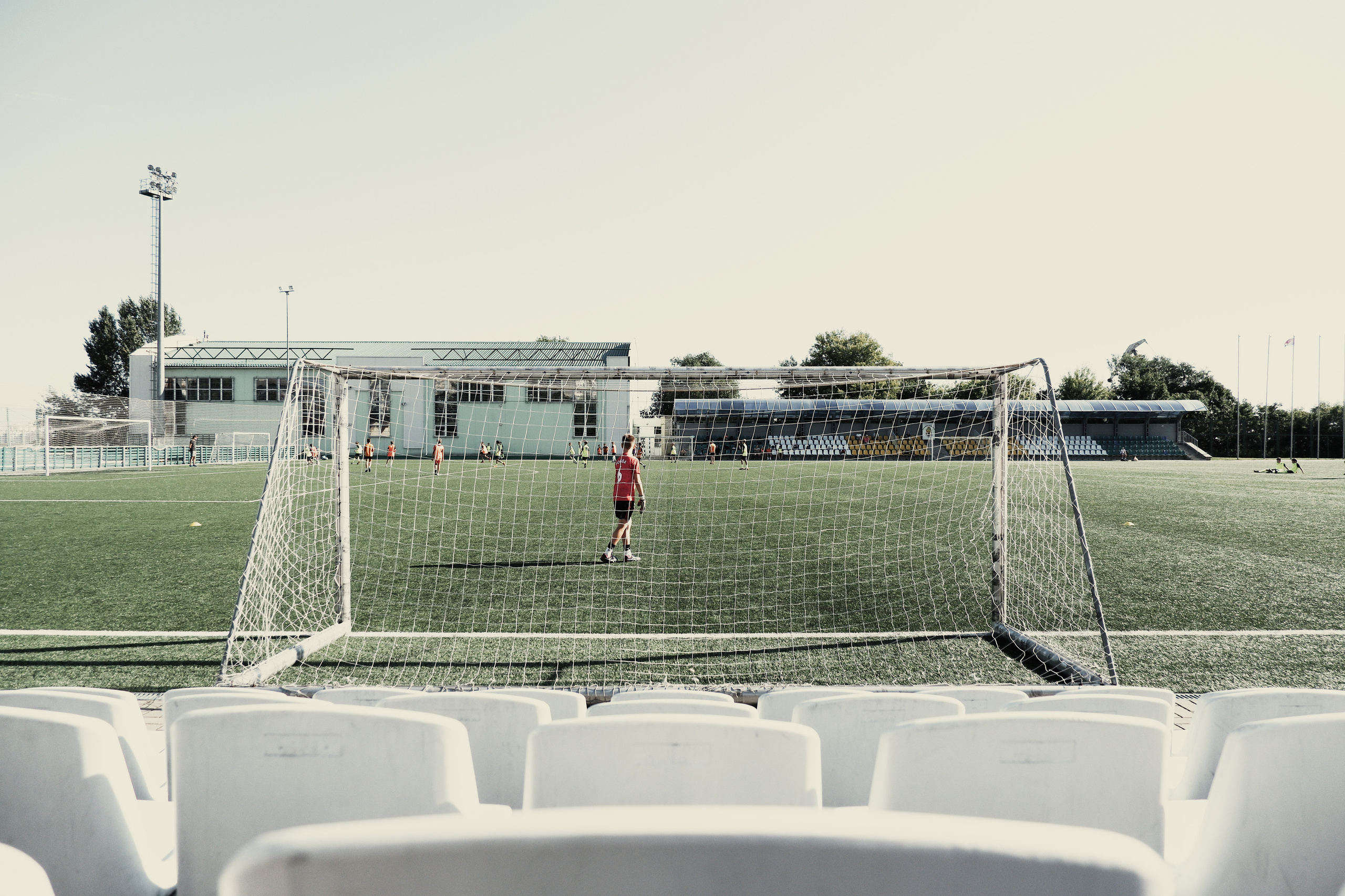 Тренировка юных футболистов. Фотограф (photographer) Lischinski Vitaliy