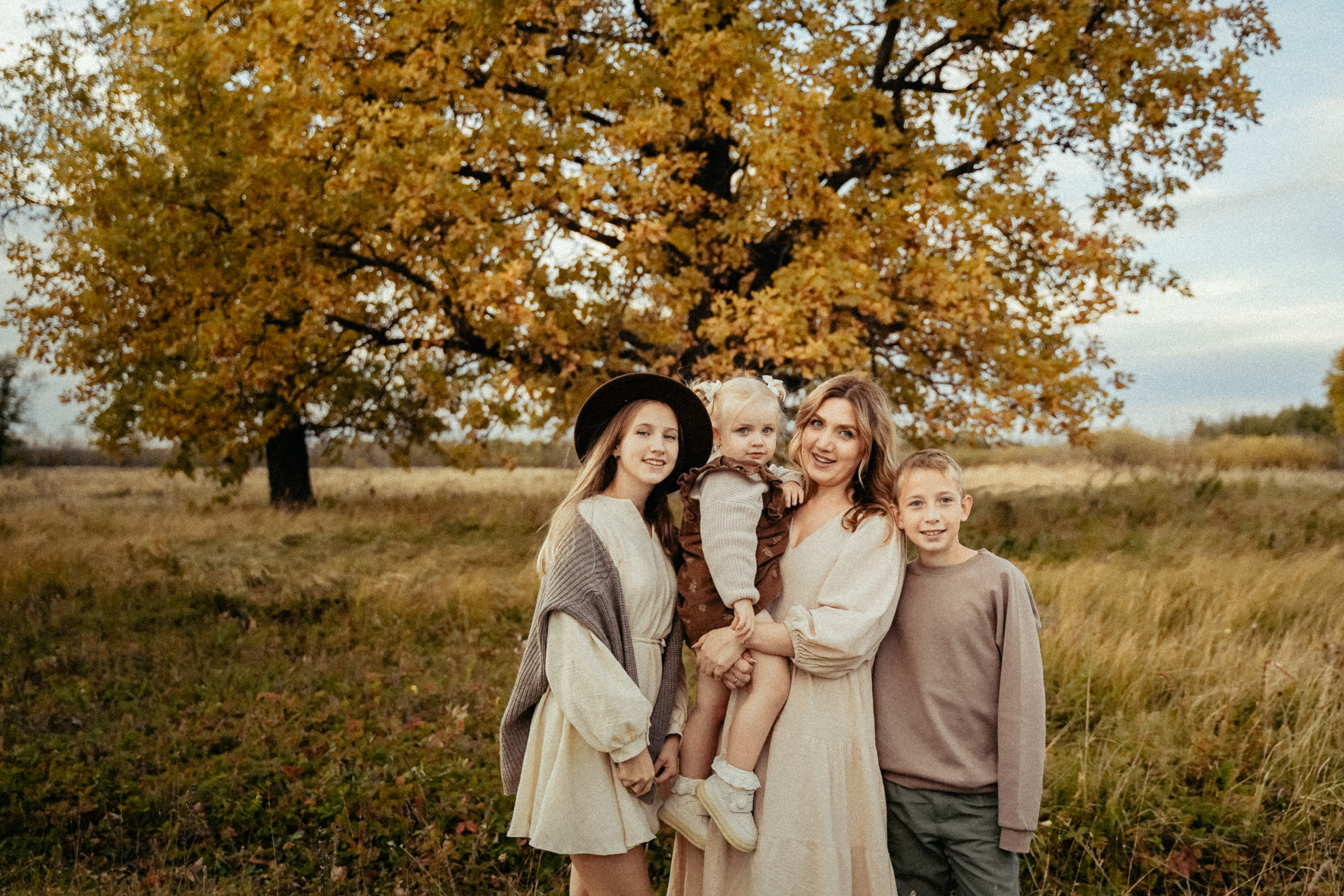 Семья на природе